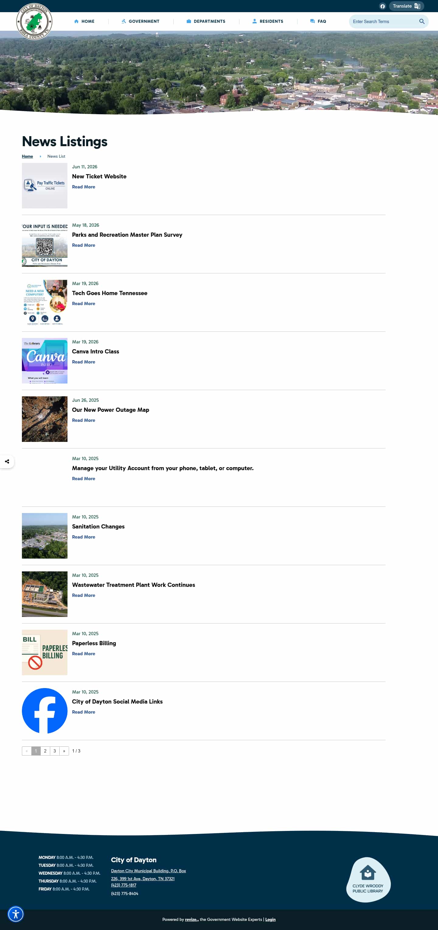 Latest website image capture