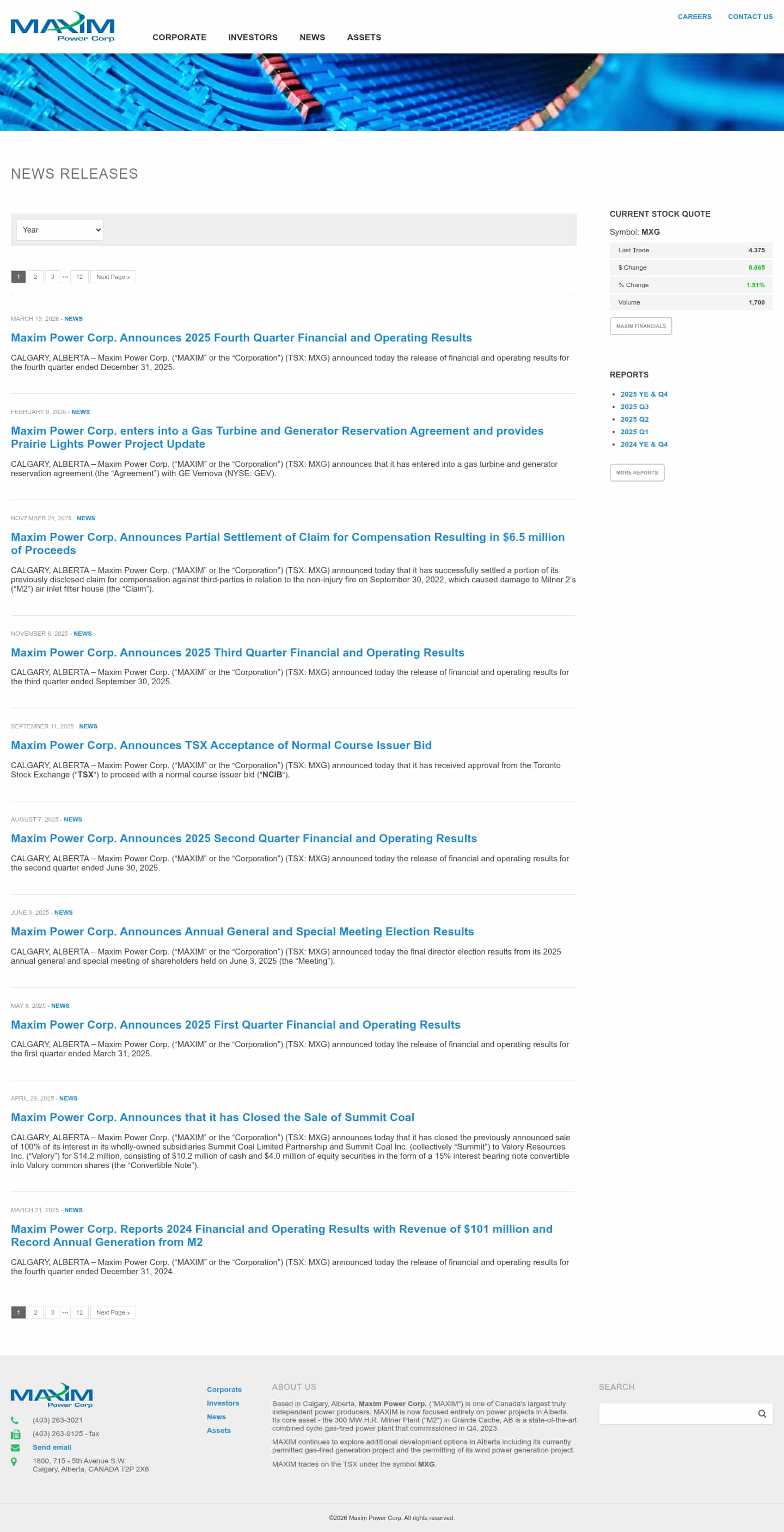 Latest website image capture