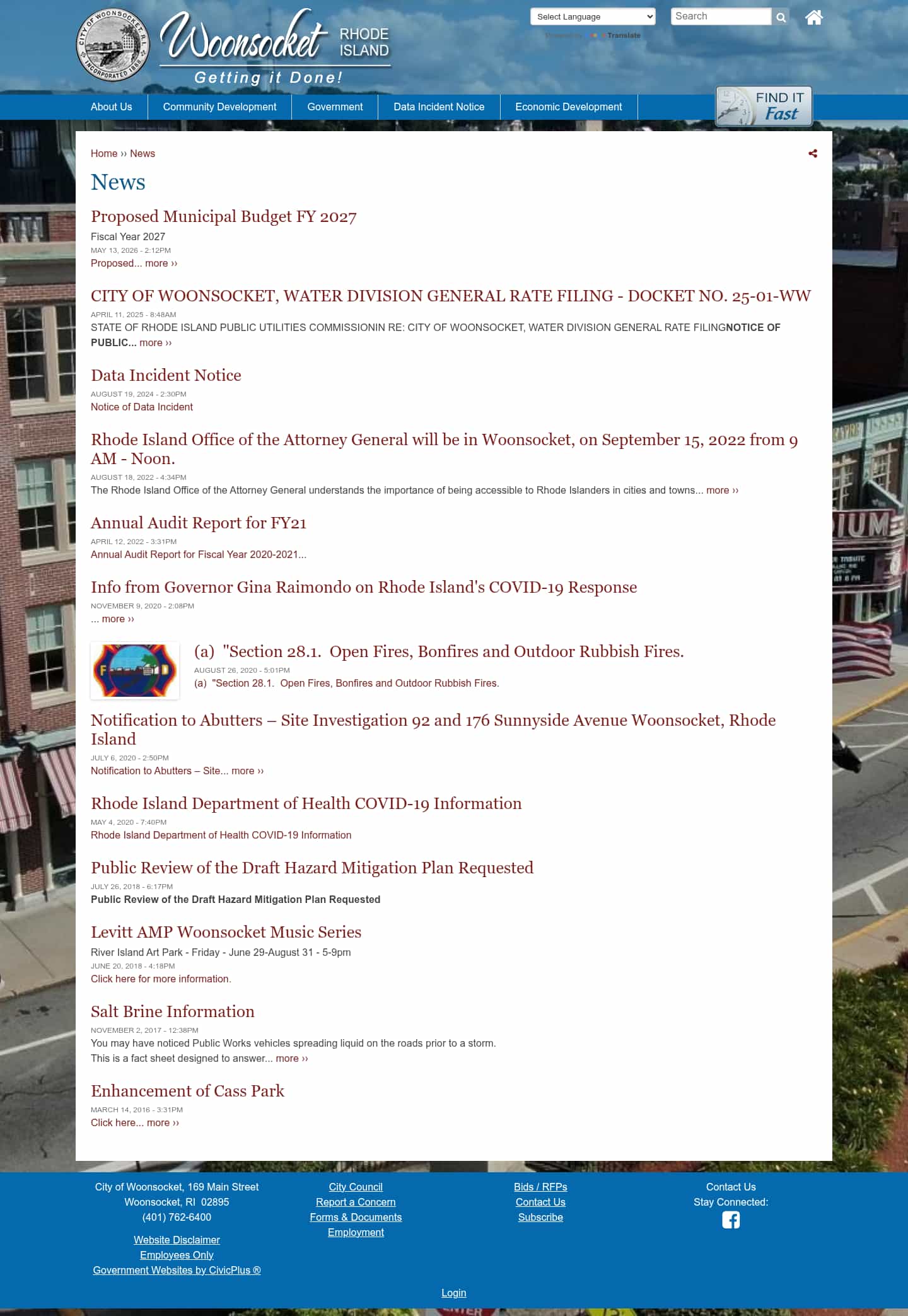 Latest website image capture