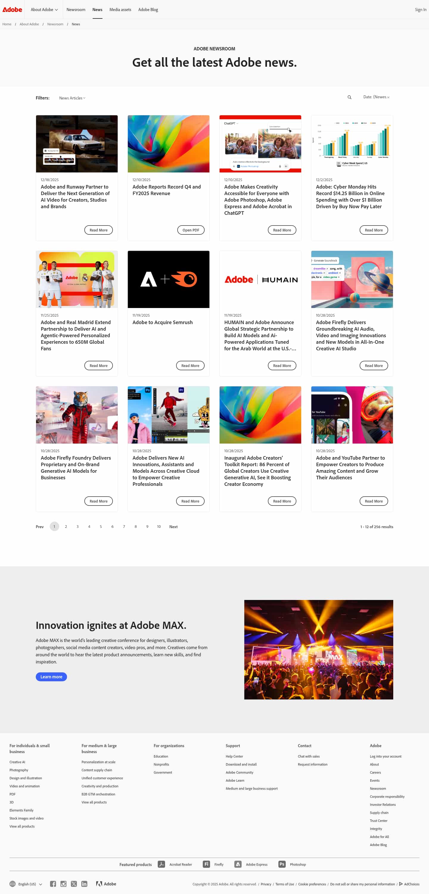 Latest website image capture