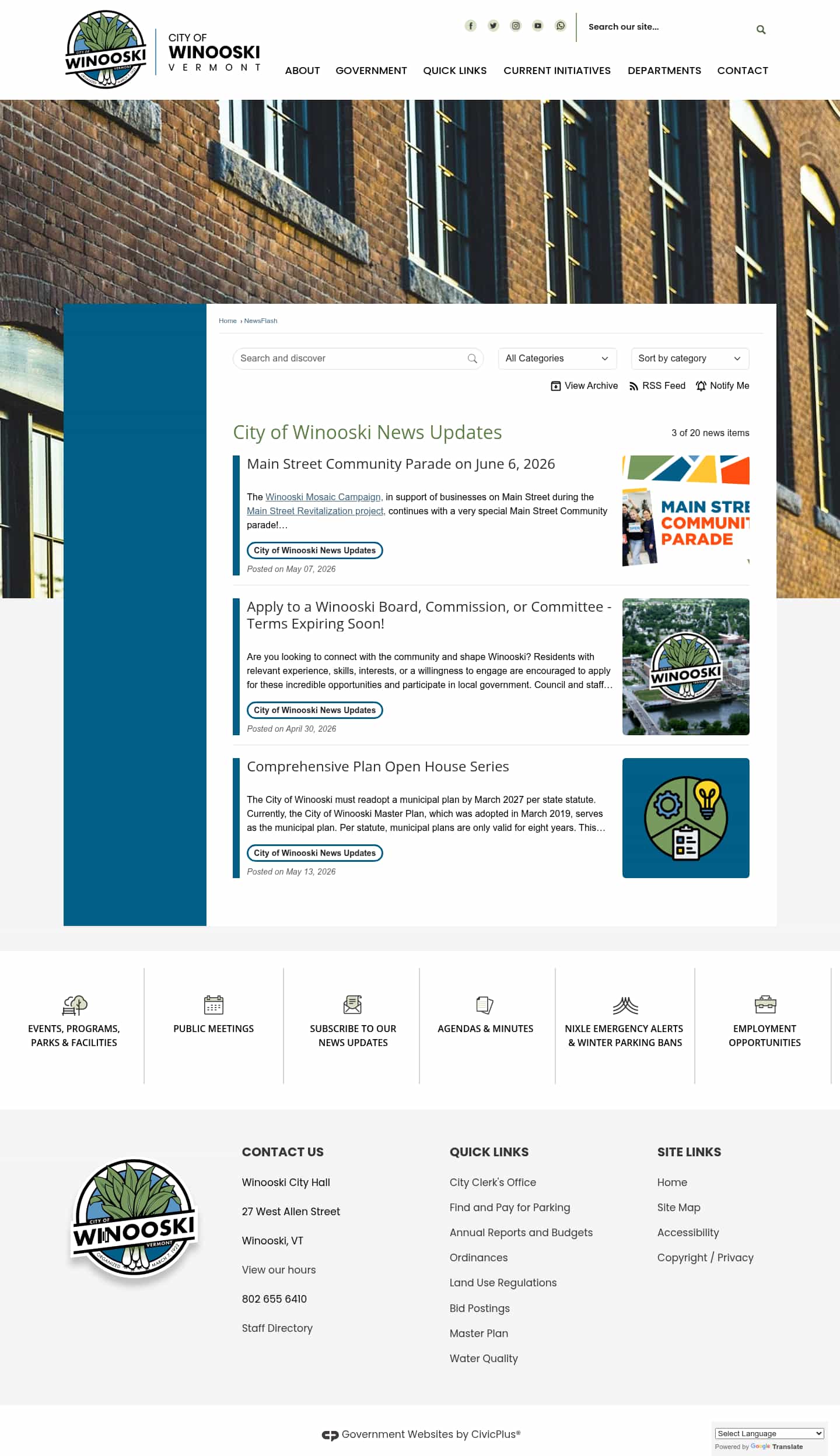 Latest website image capture