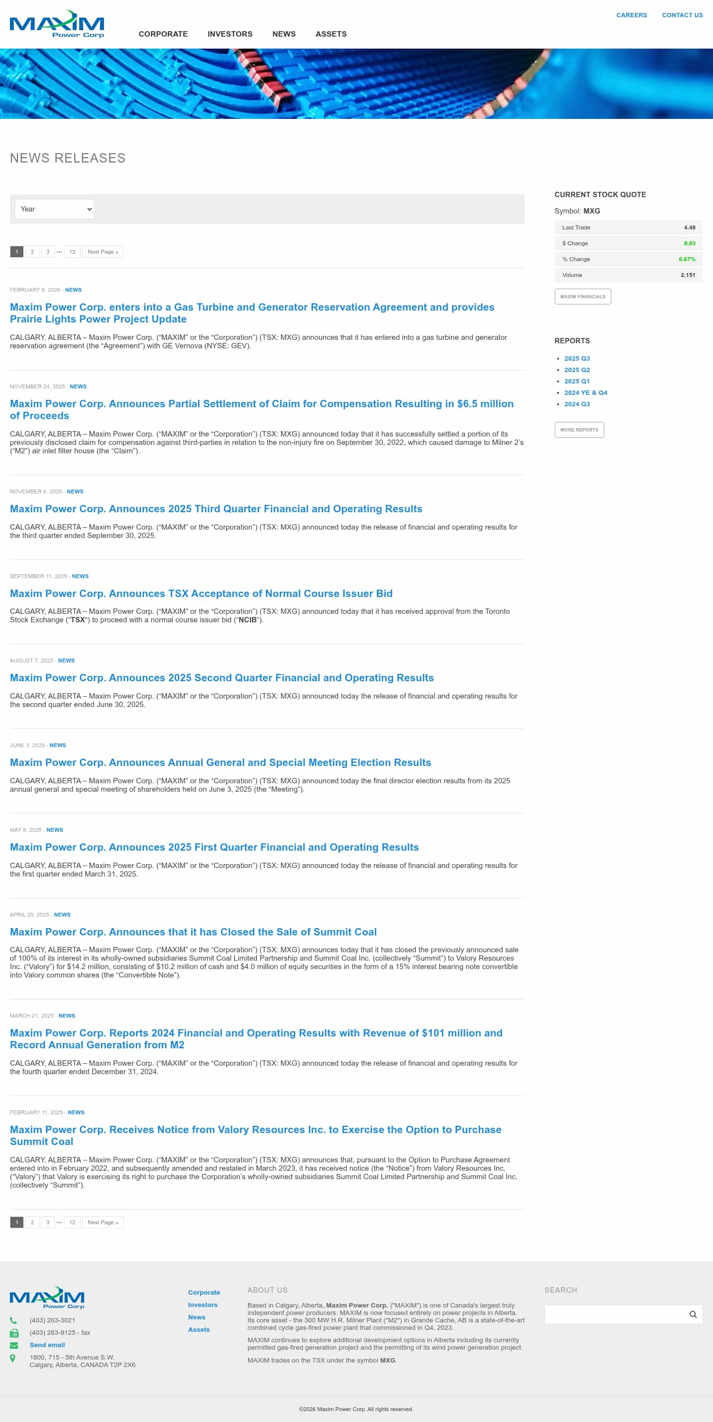 Latest website image capture