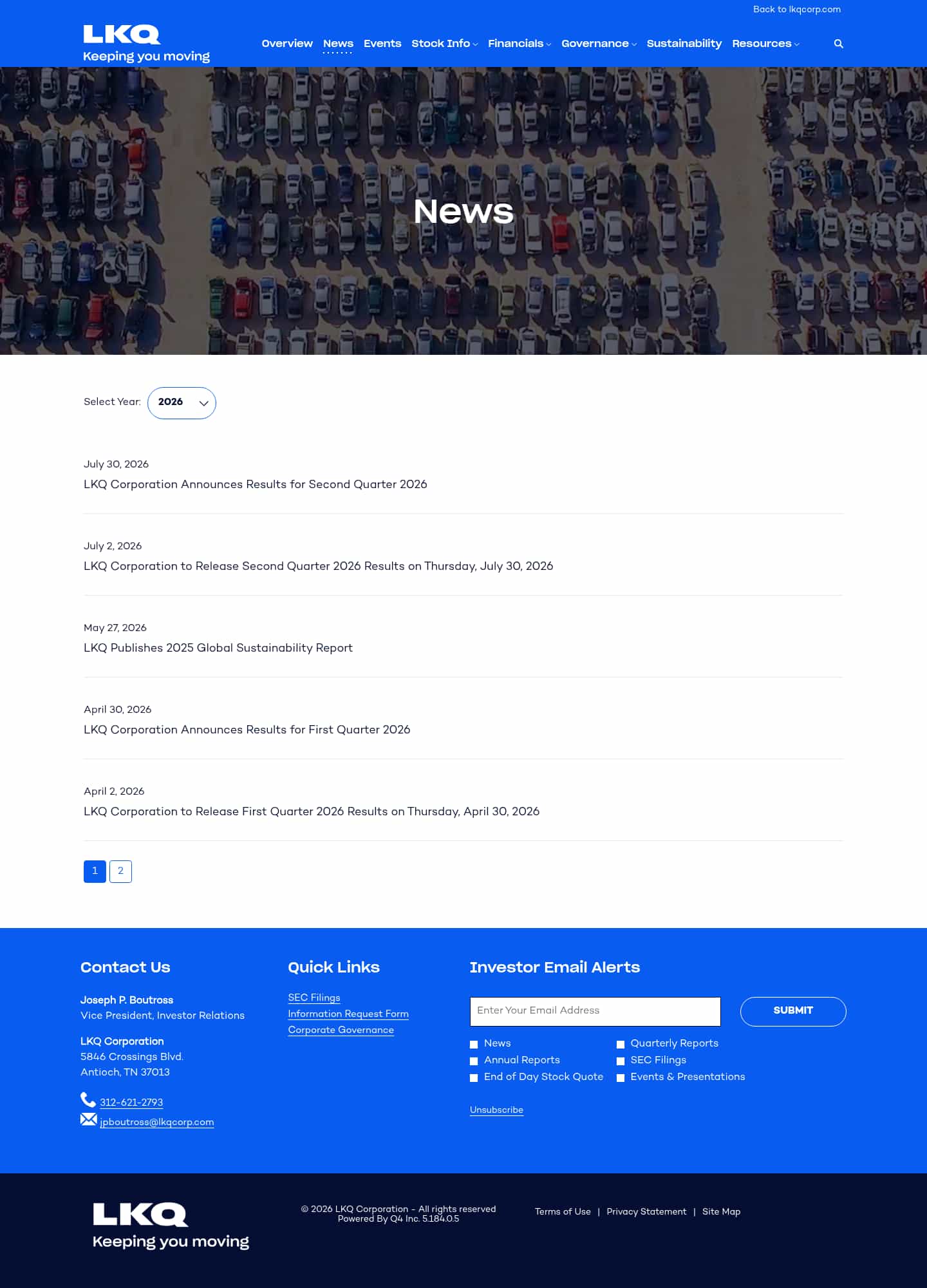 Latest website image capture