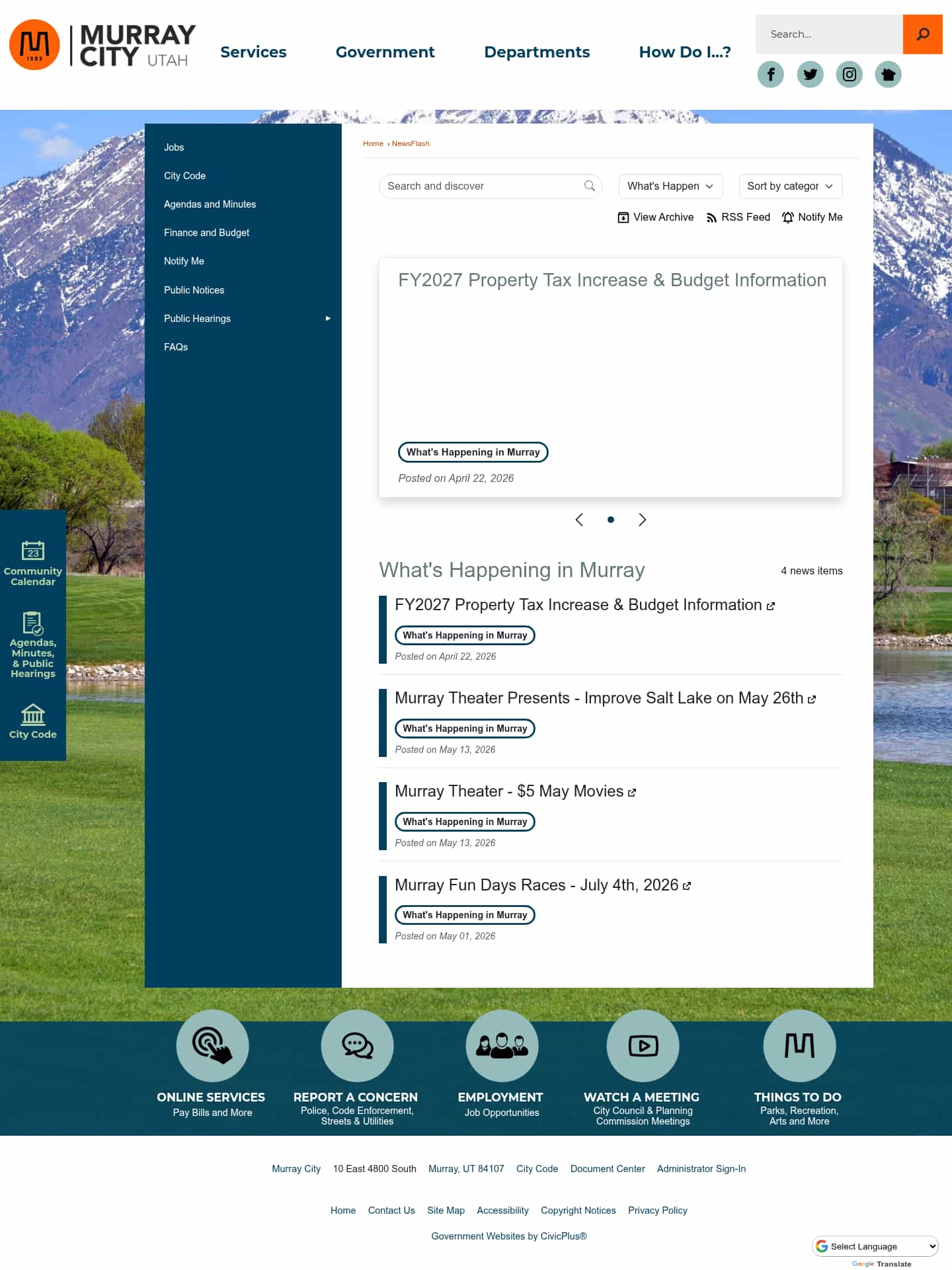 Latest website image capture