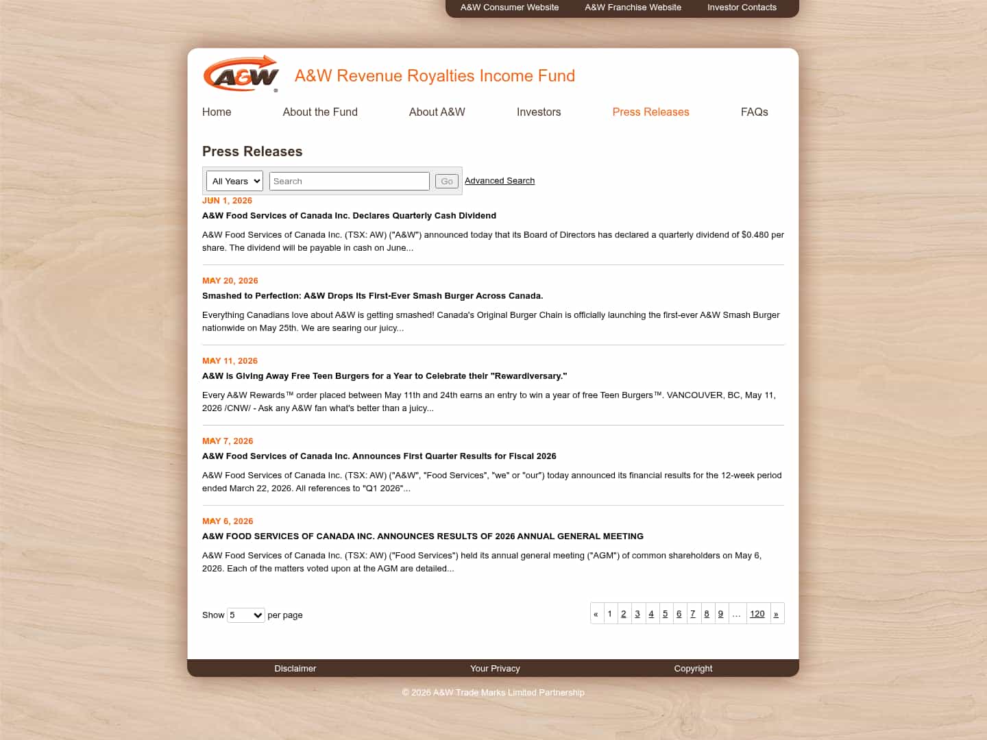 Latest website image capture