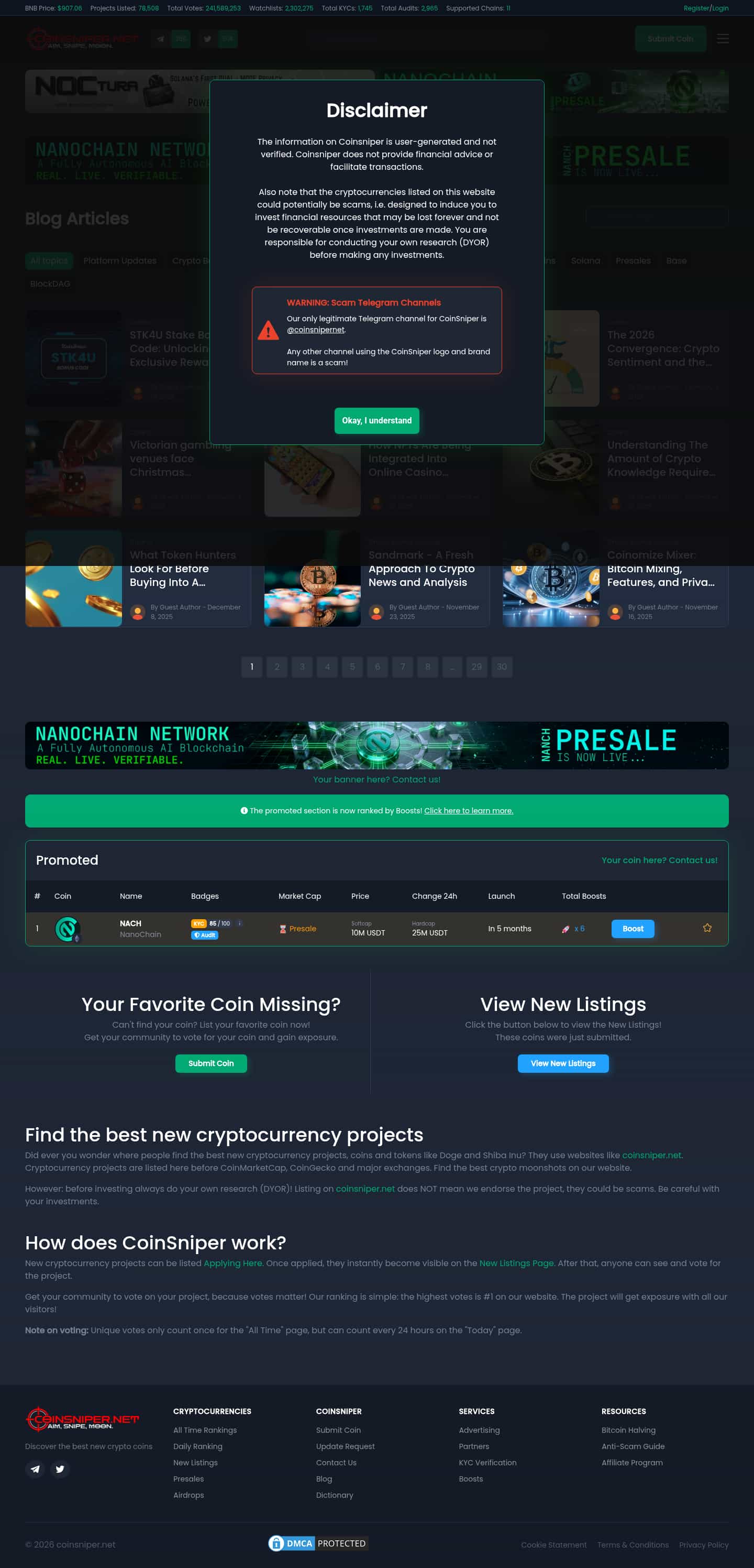 Latest website image capture