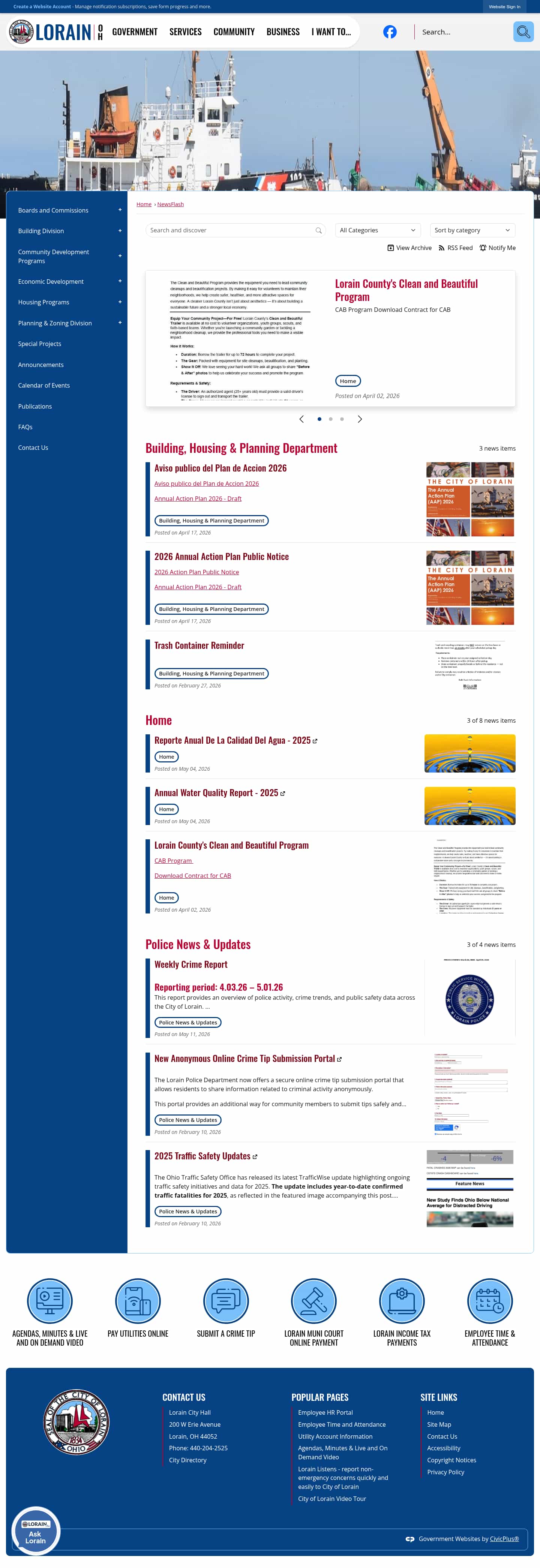 Latest website image capture