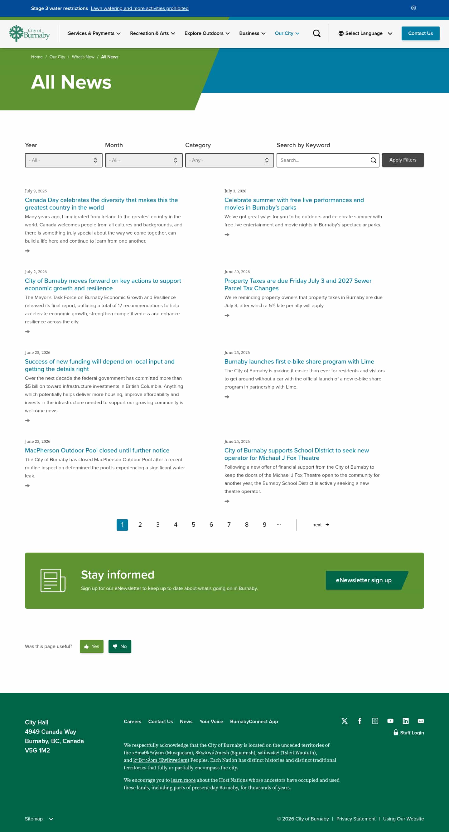 Latest website image capture