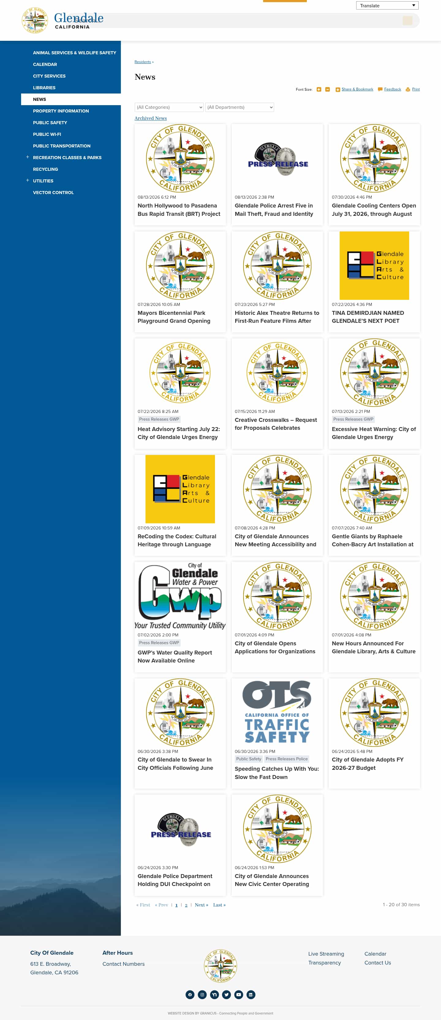 Latest website image capture