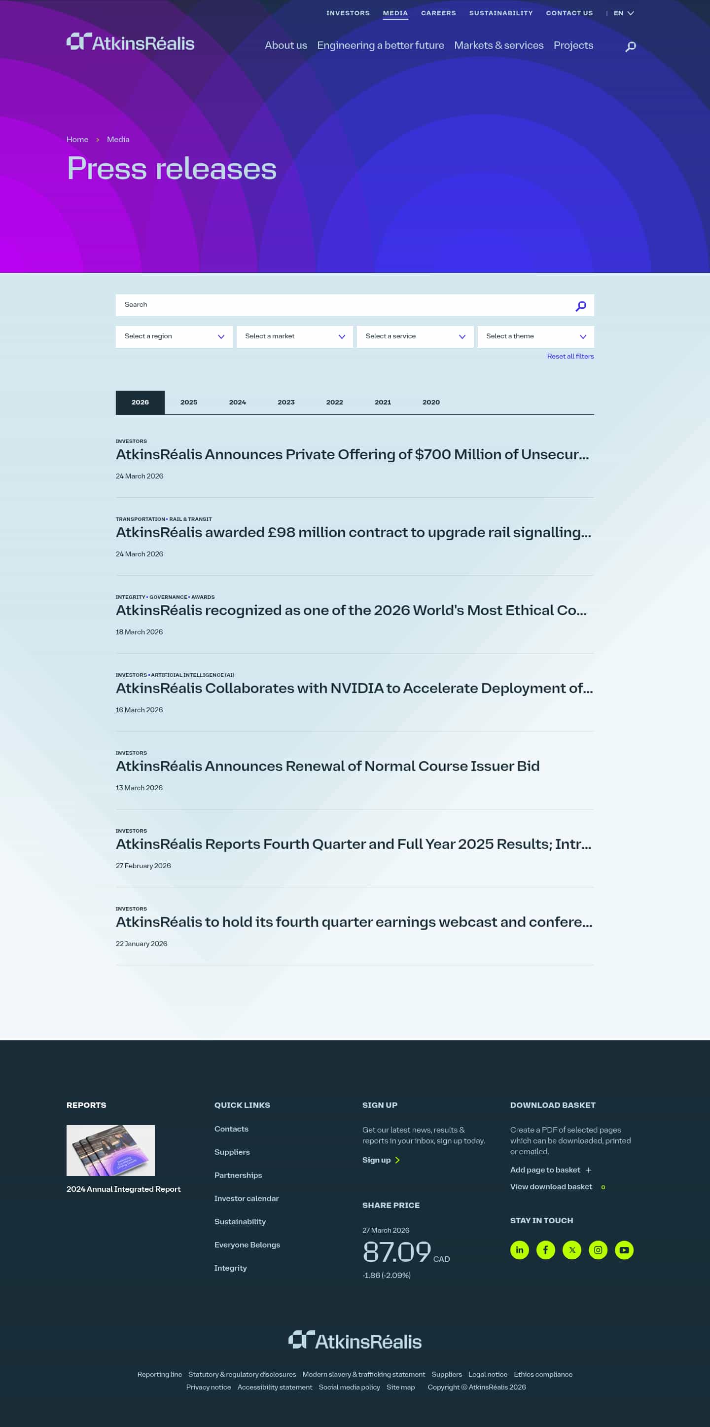 Latest website image capture