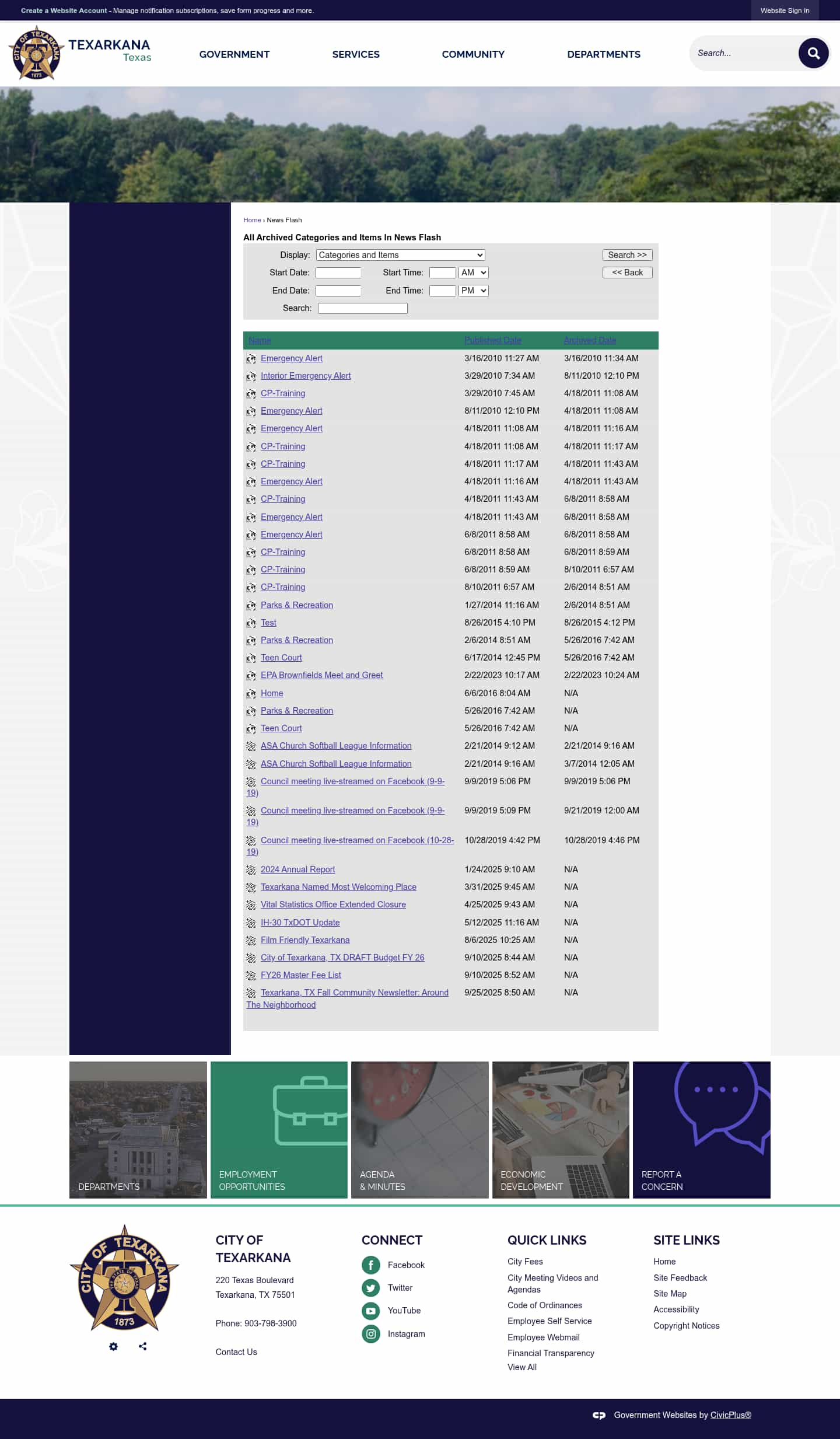 Latest website image capture