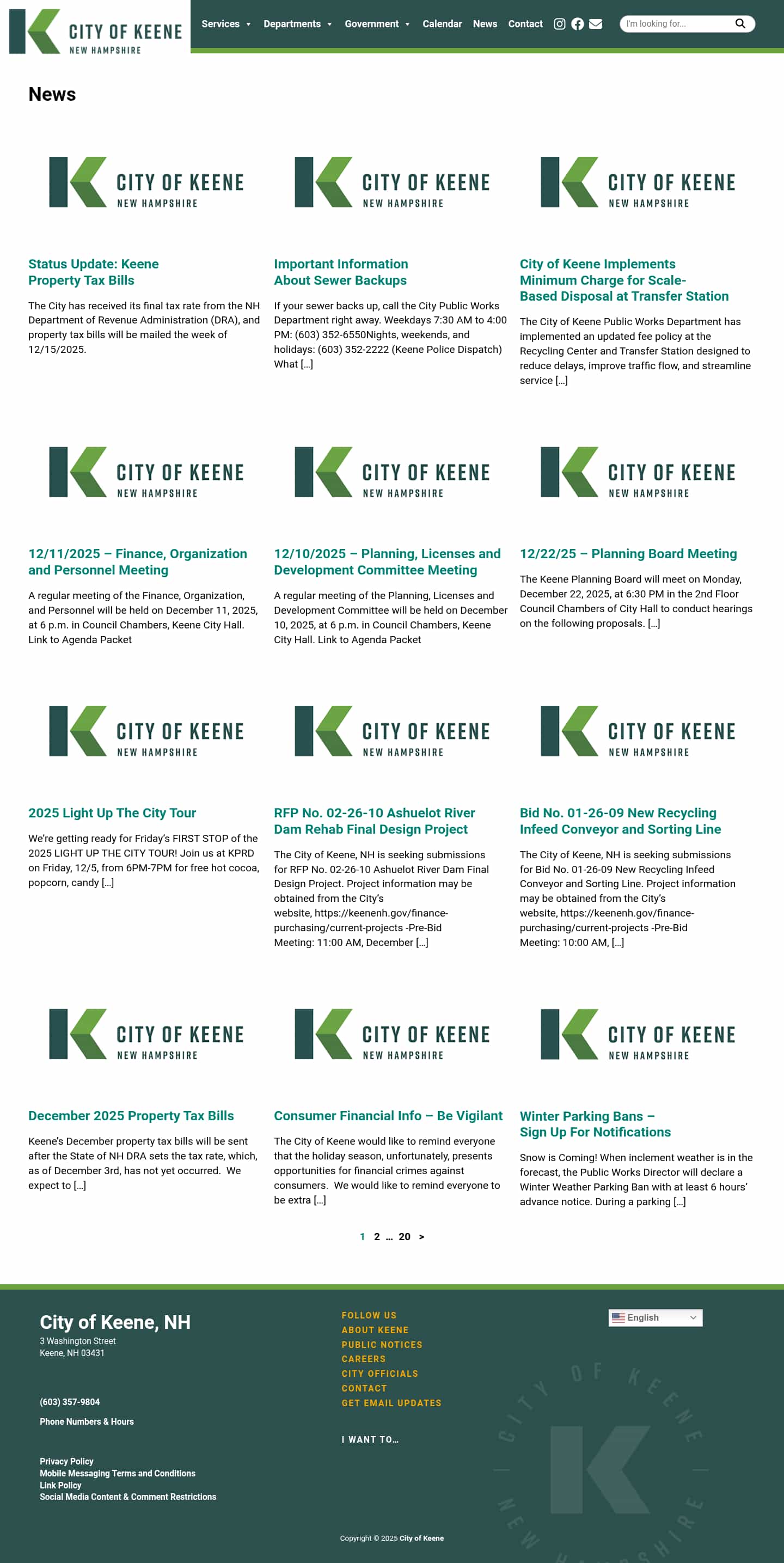 Latest website image capture