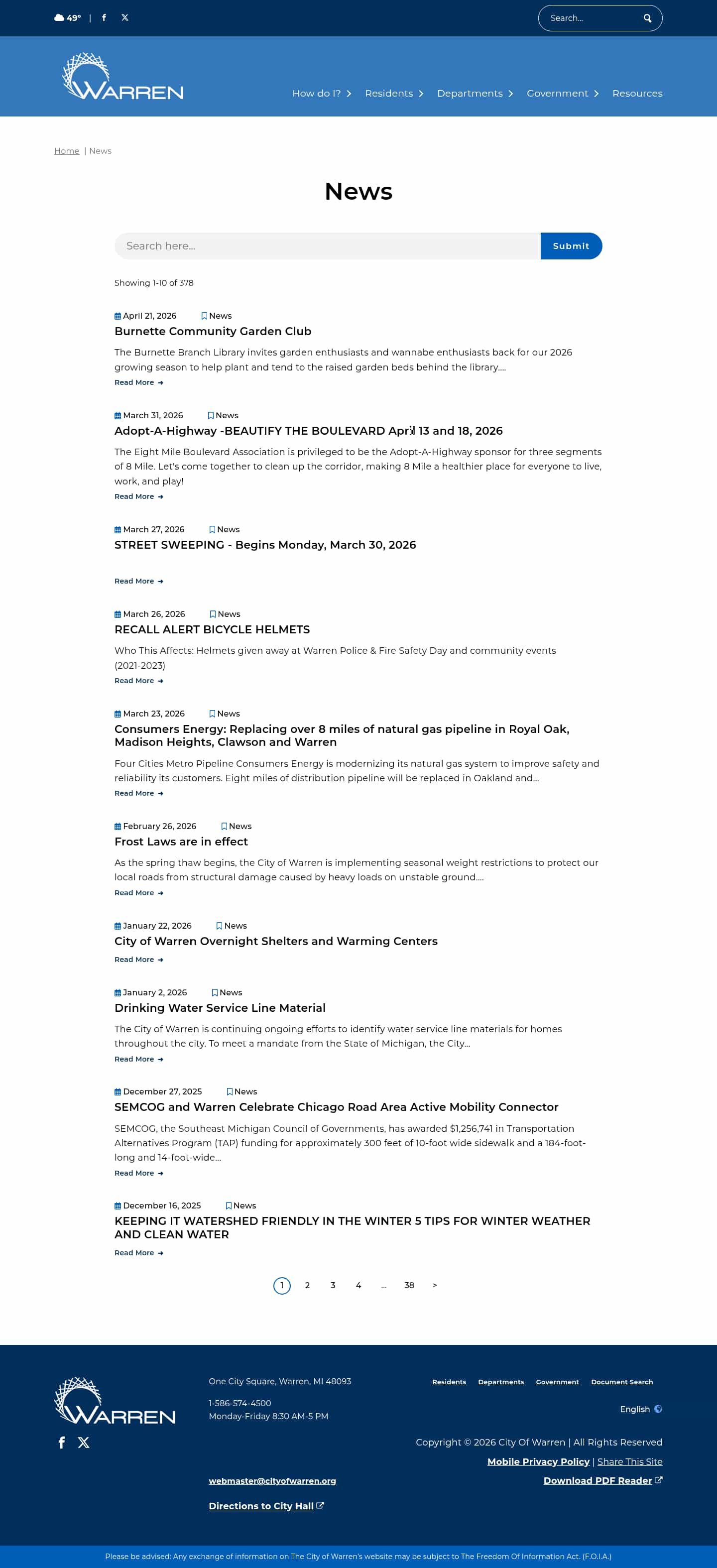 Latest website image capture