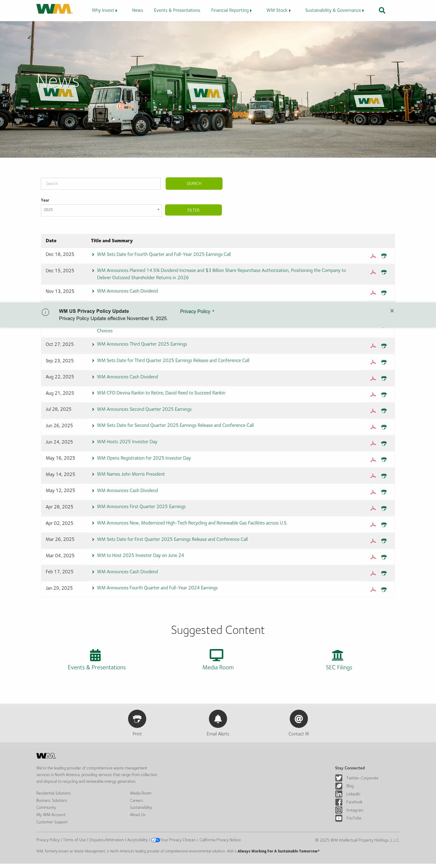 Latest website image capture