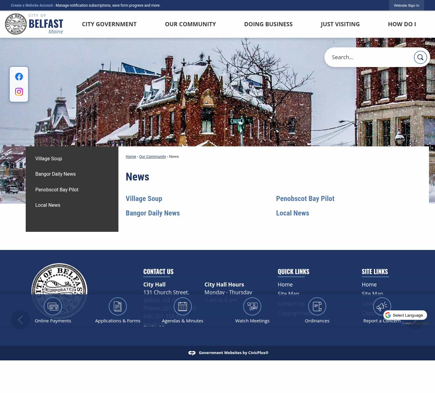 Latest website image capture