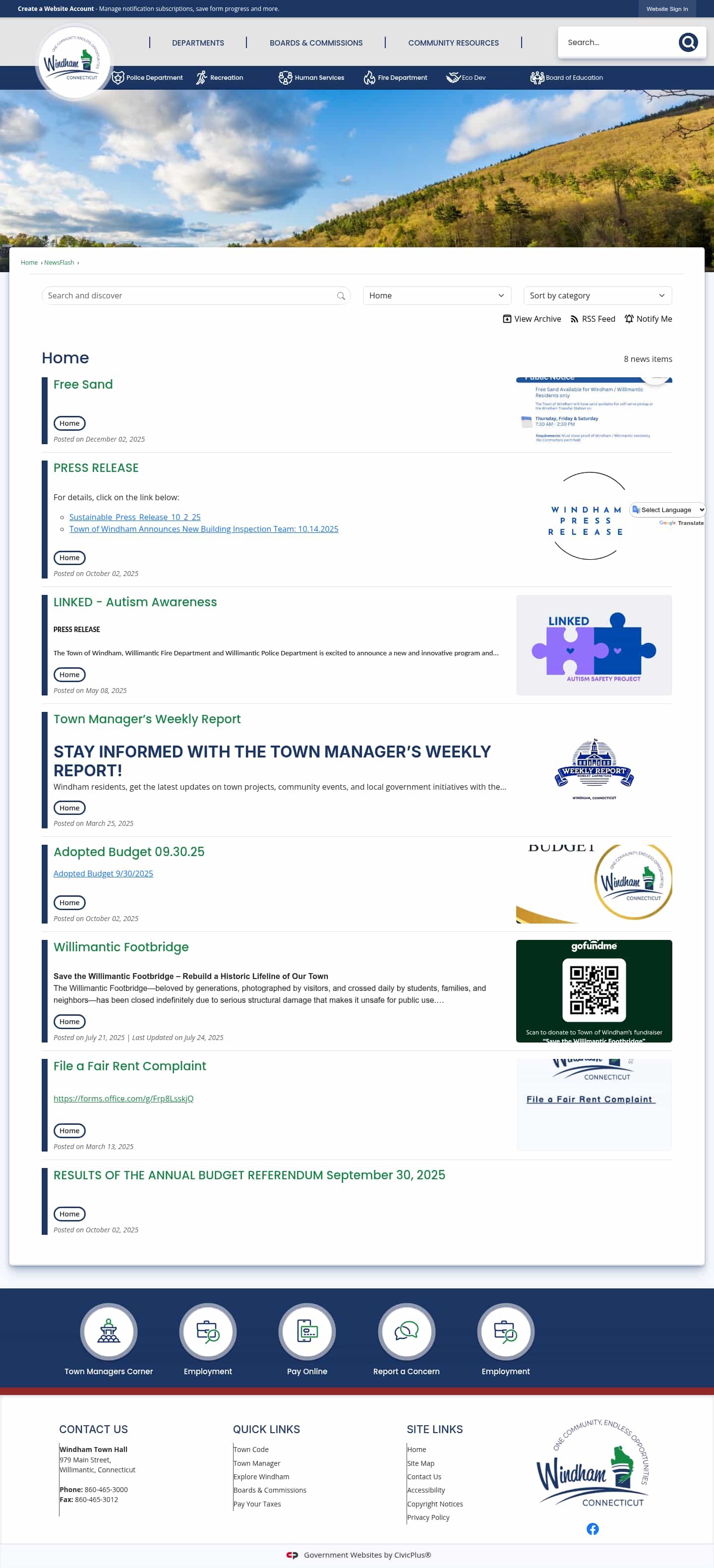 Latest website image capture