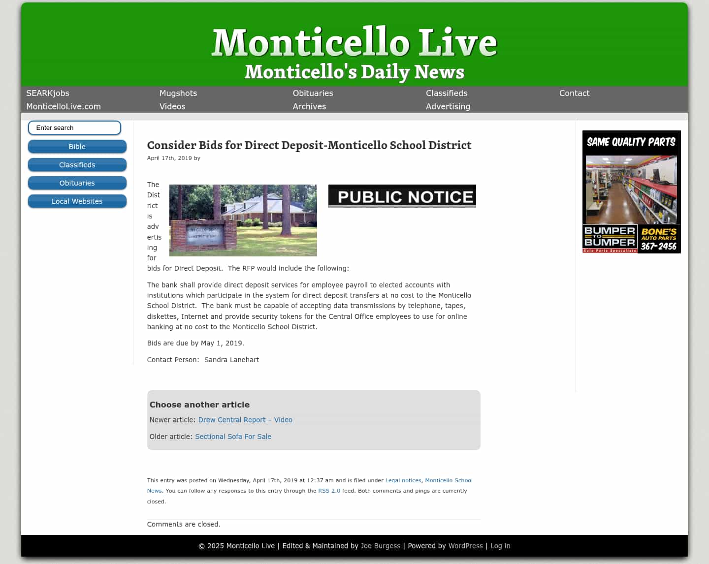 Latest website image capture