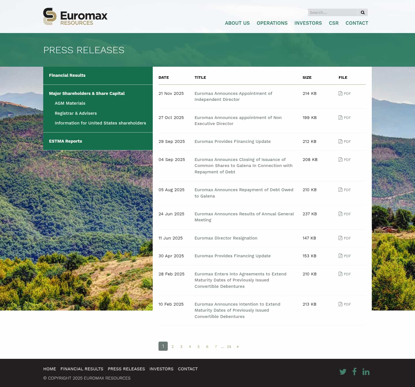 Latest website image capture