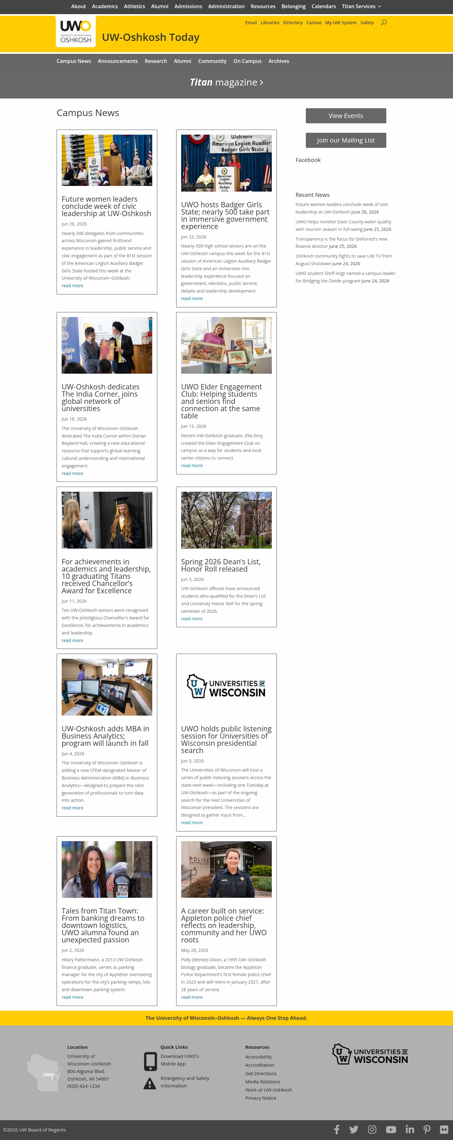 Latest website image capture
