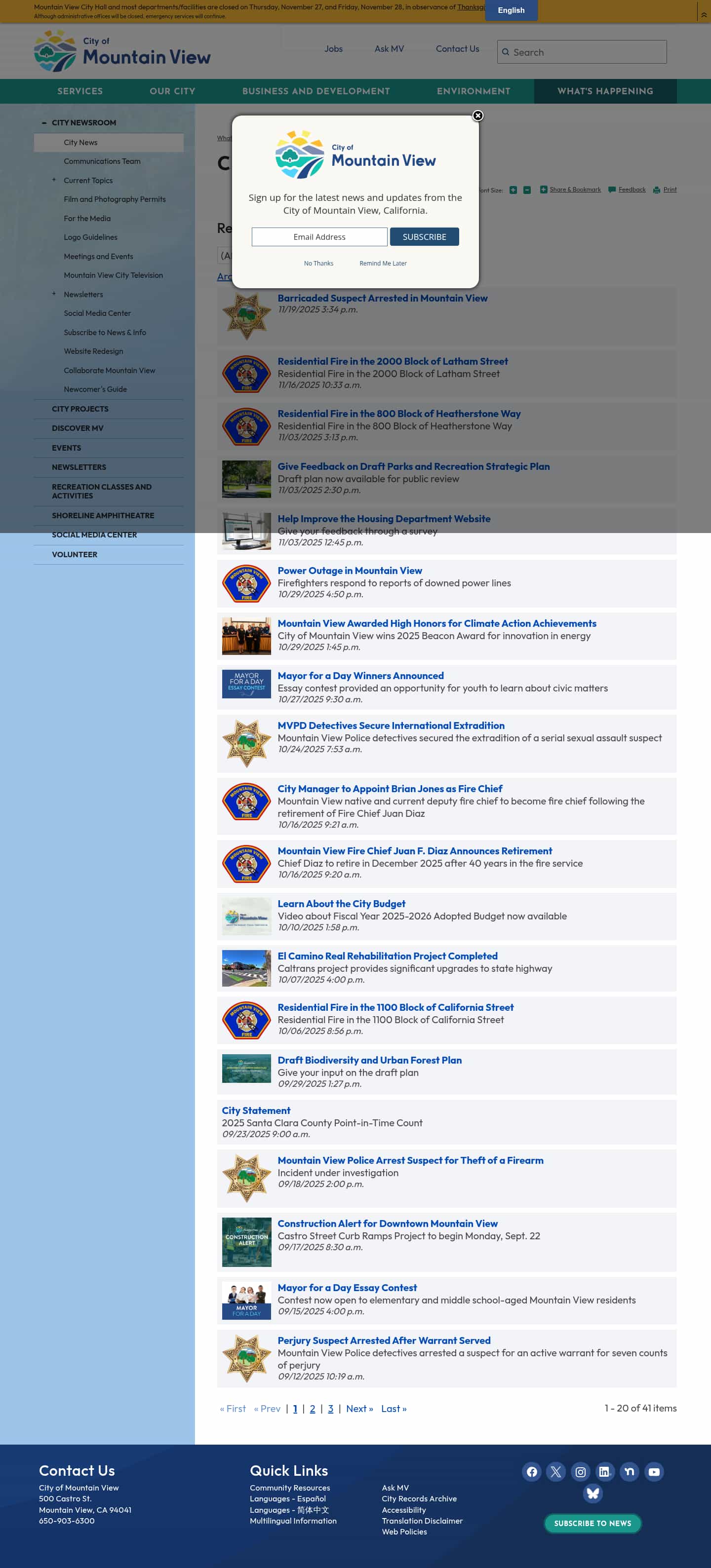 Latest website image capture