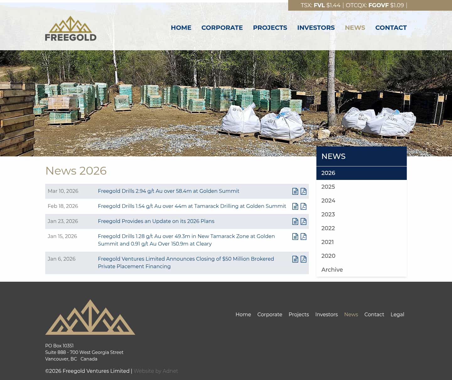 Latest website image capture