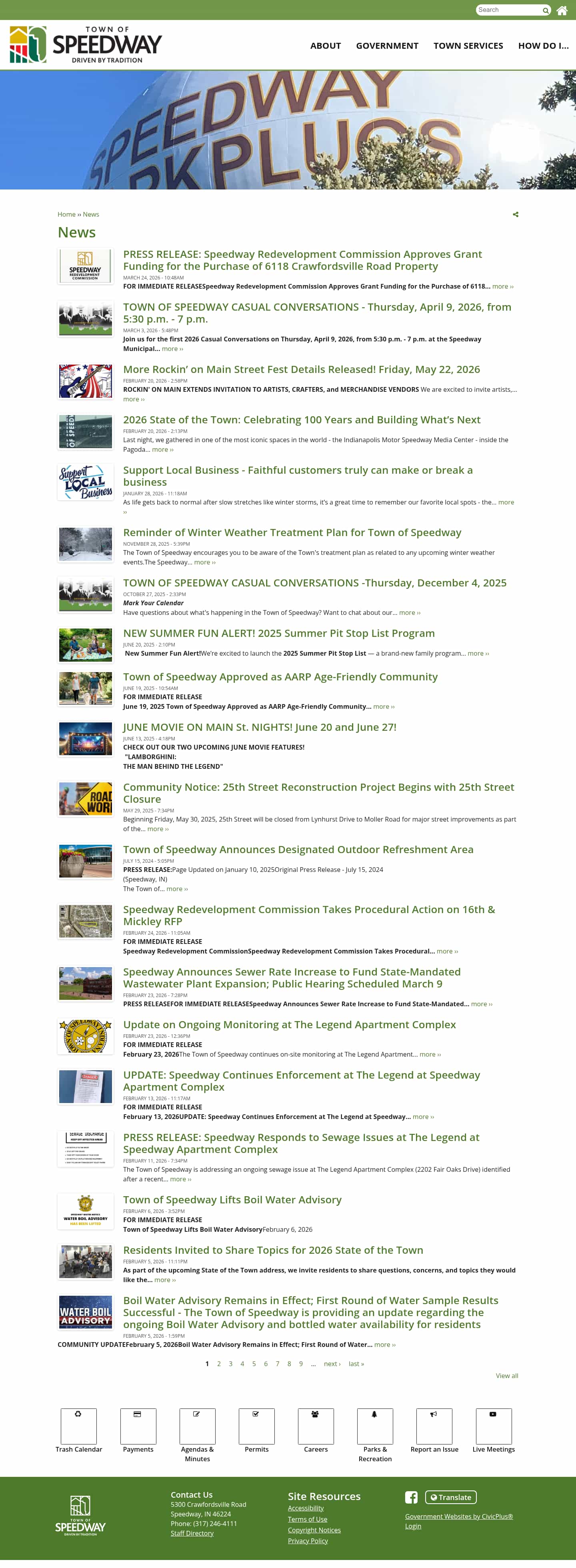 Latest website image capture