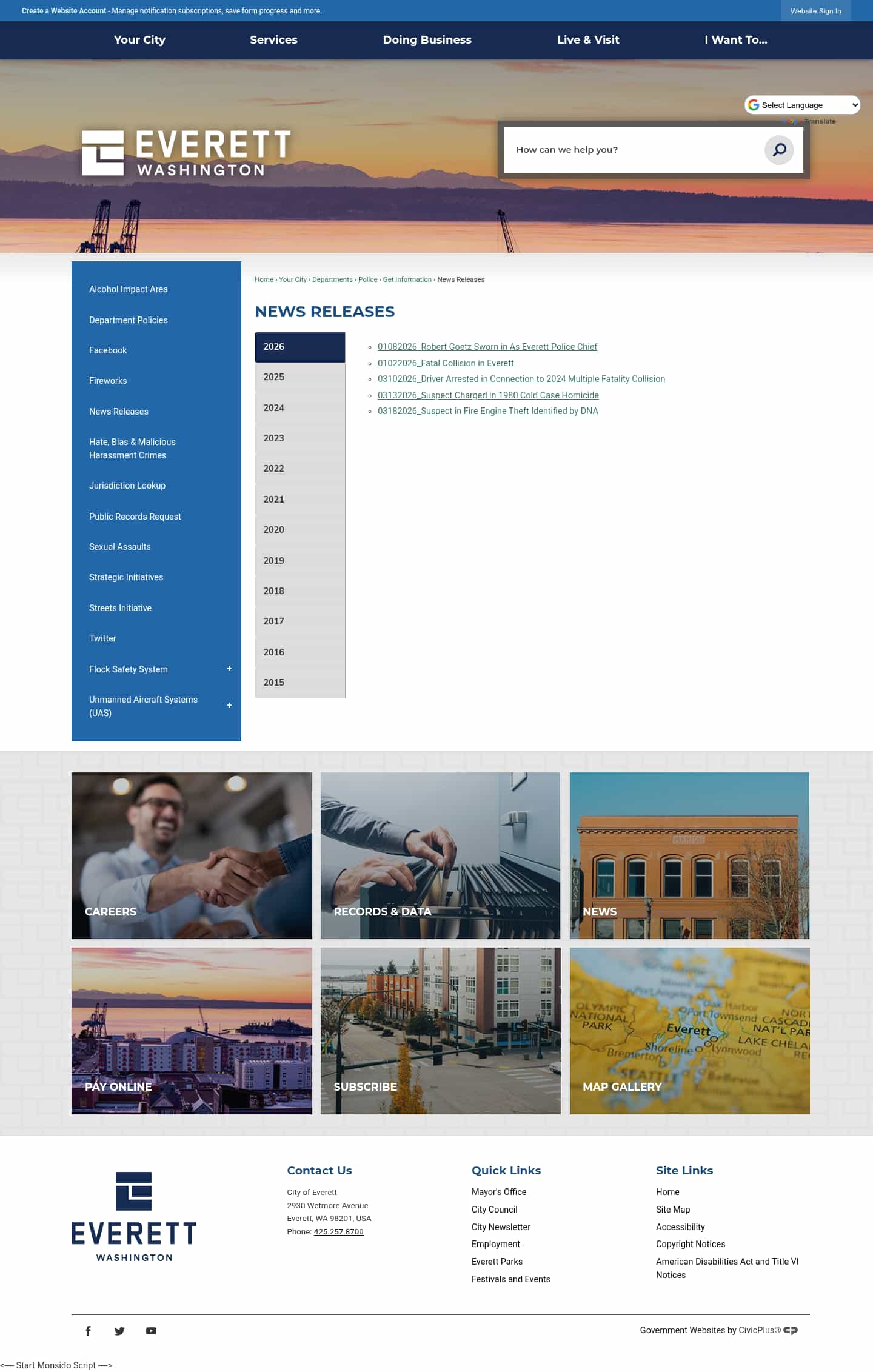 Latest website image capture