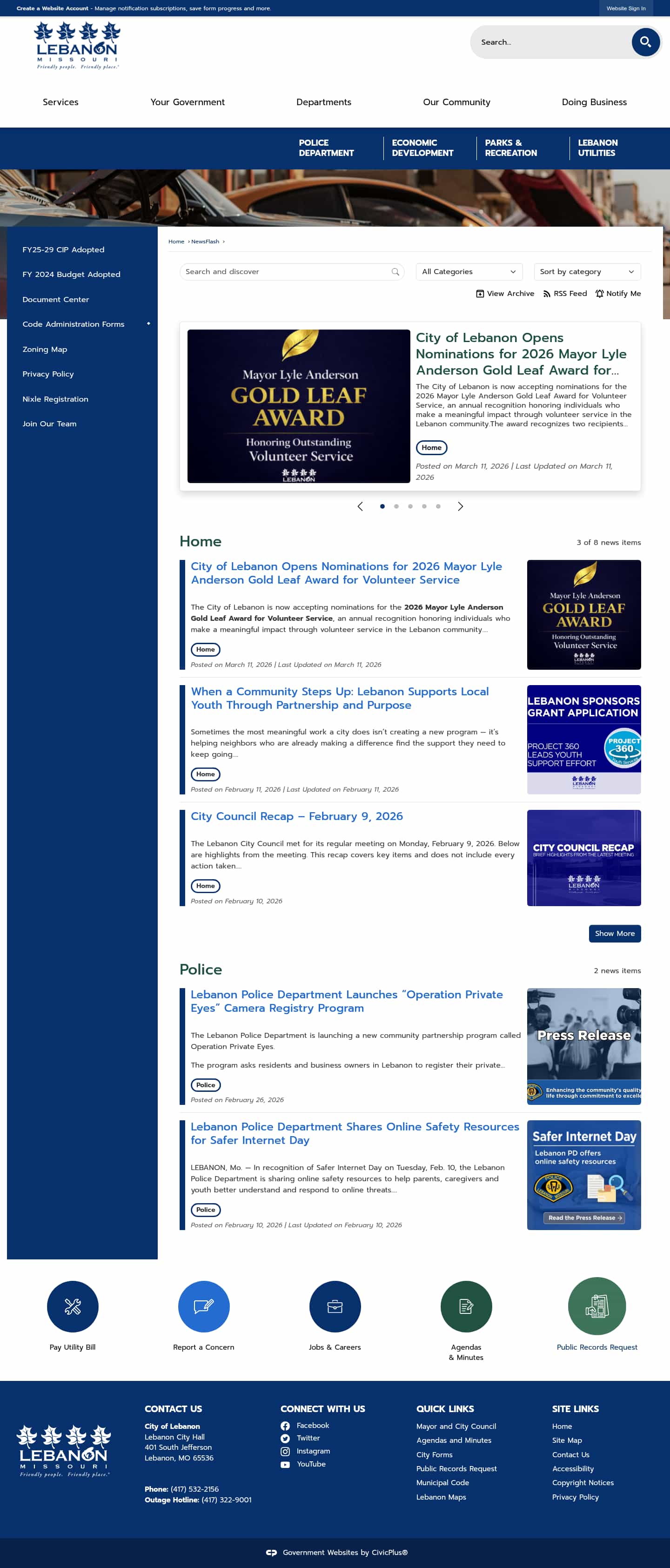 Latest website image capture