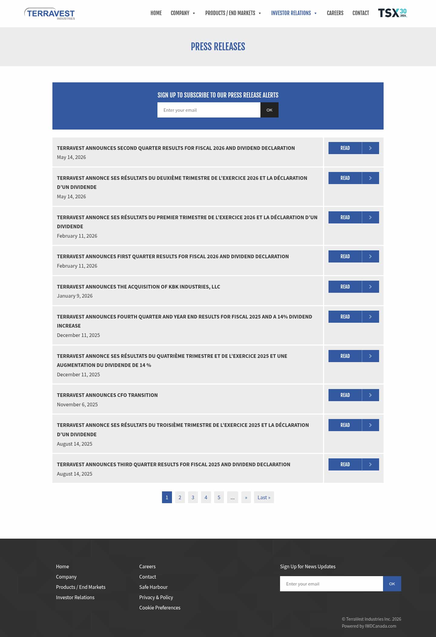 Latest website image capture
