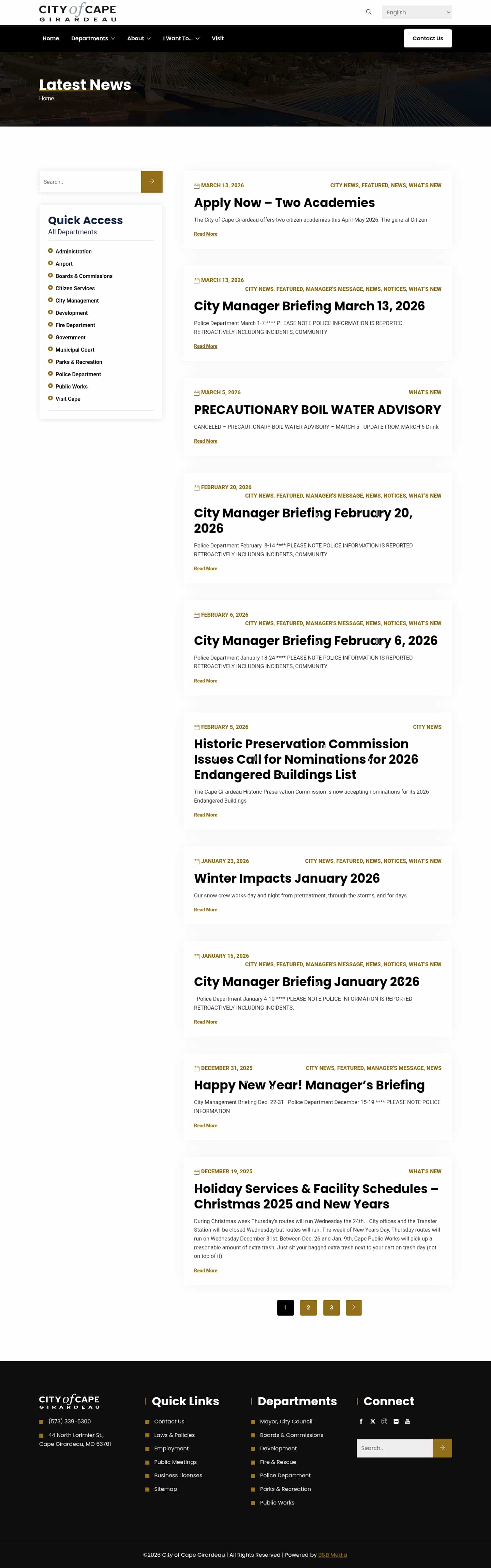 Latest website image capture