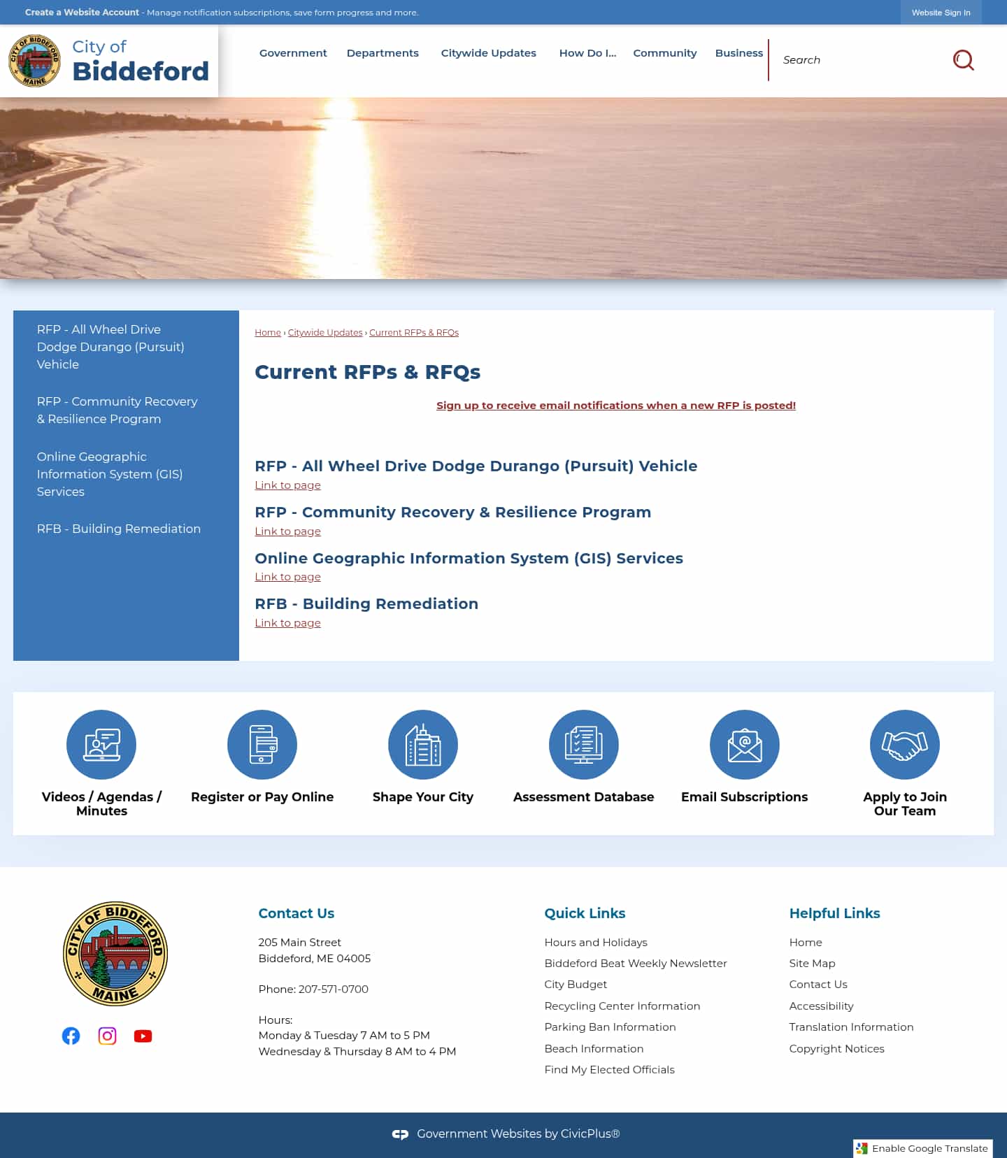 Latest website image capture