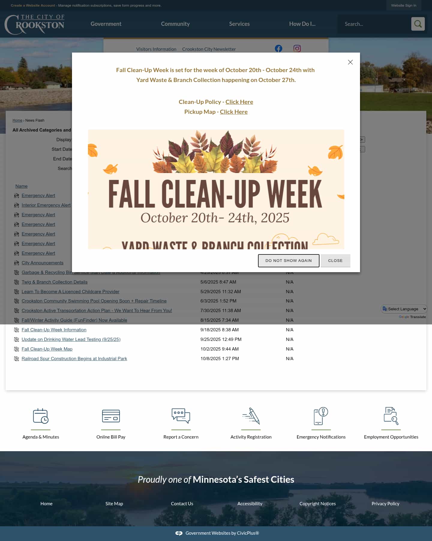 Latest website image capture