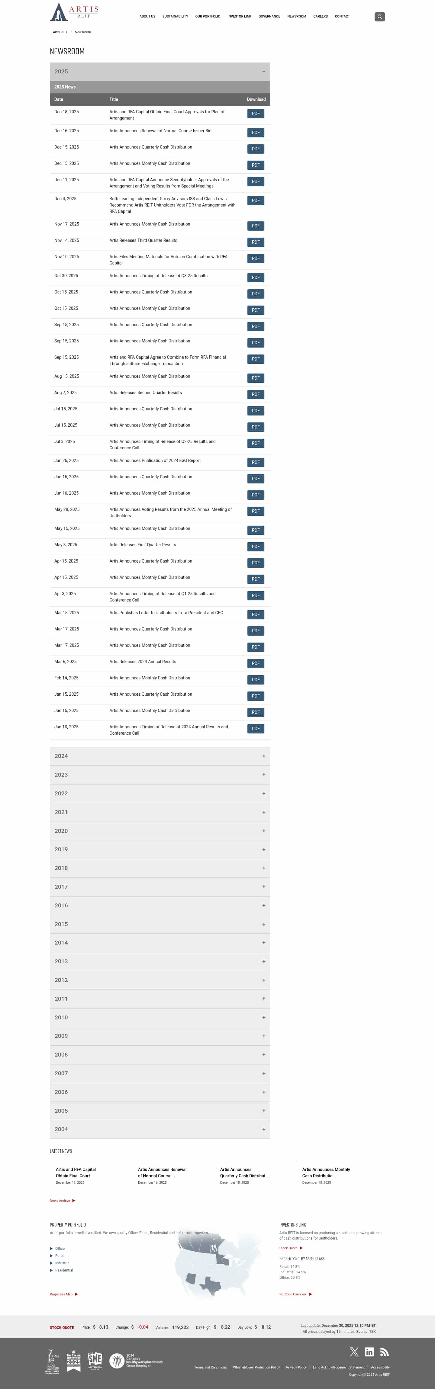 Latest website image capture