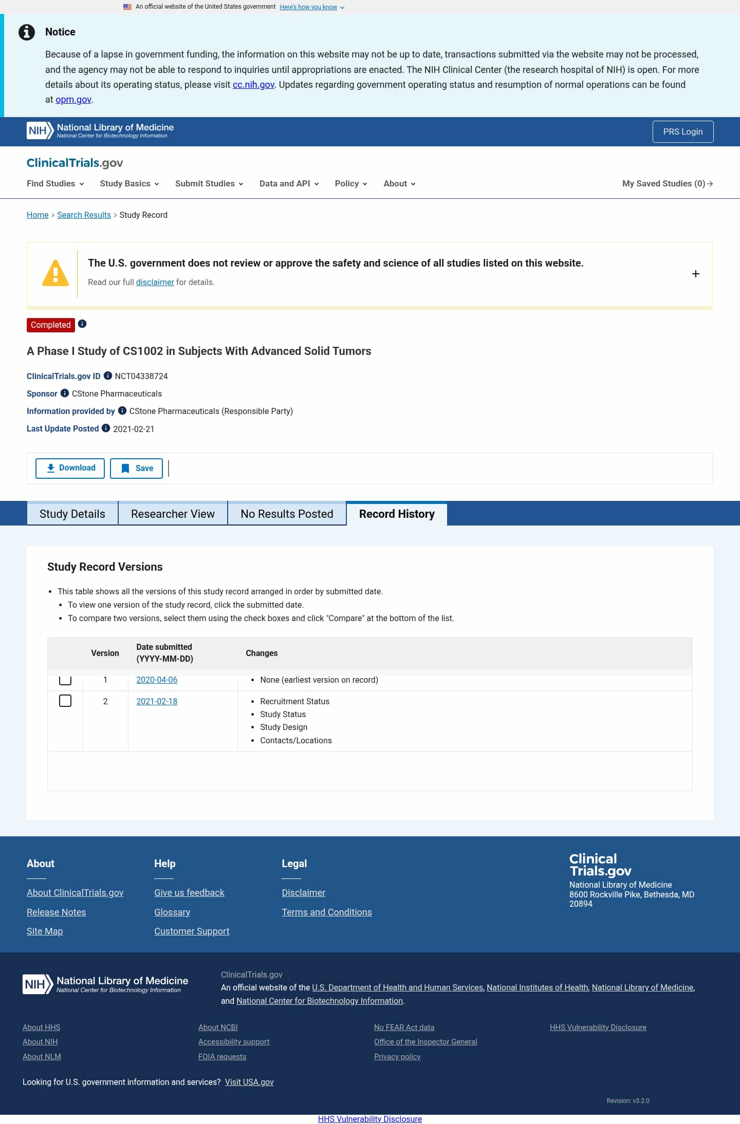 Latest website image capture