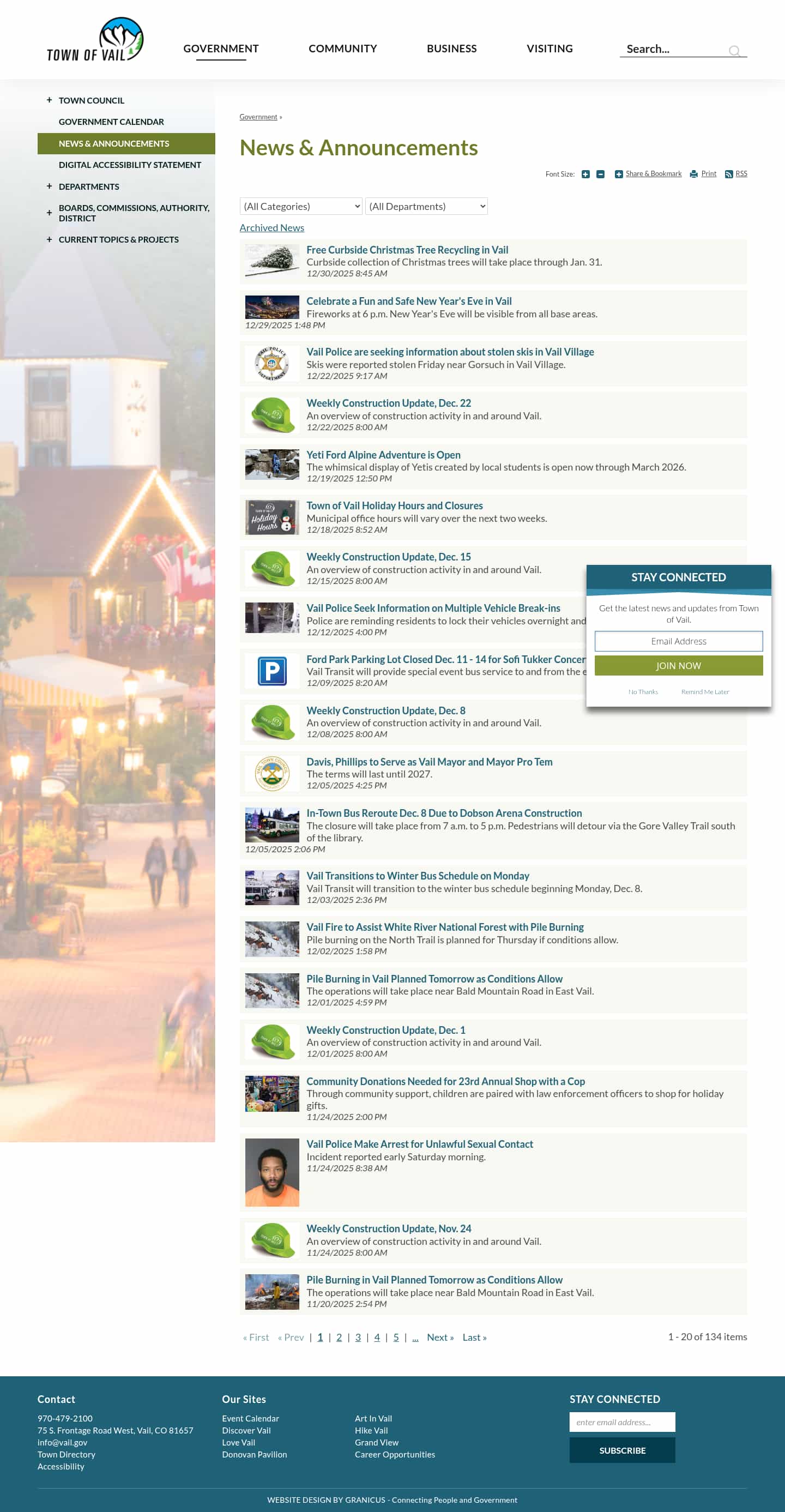 Latest website image capture