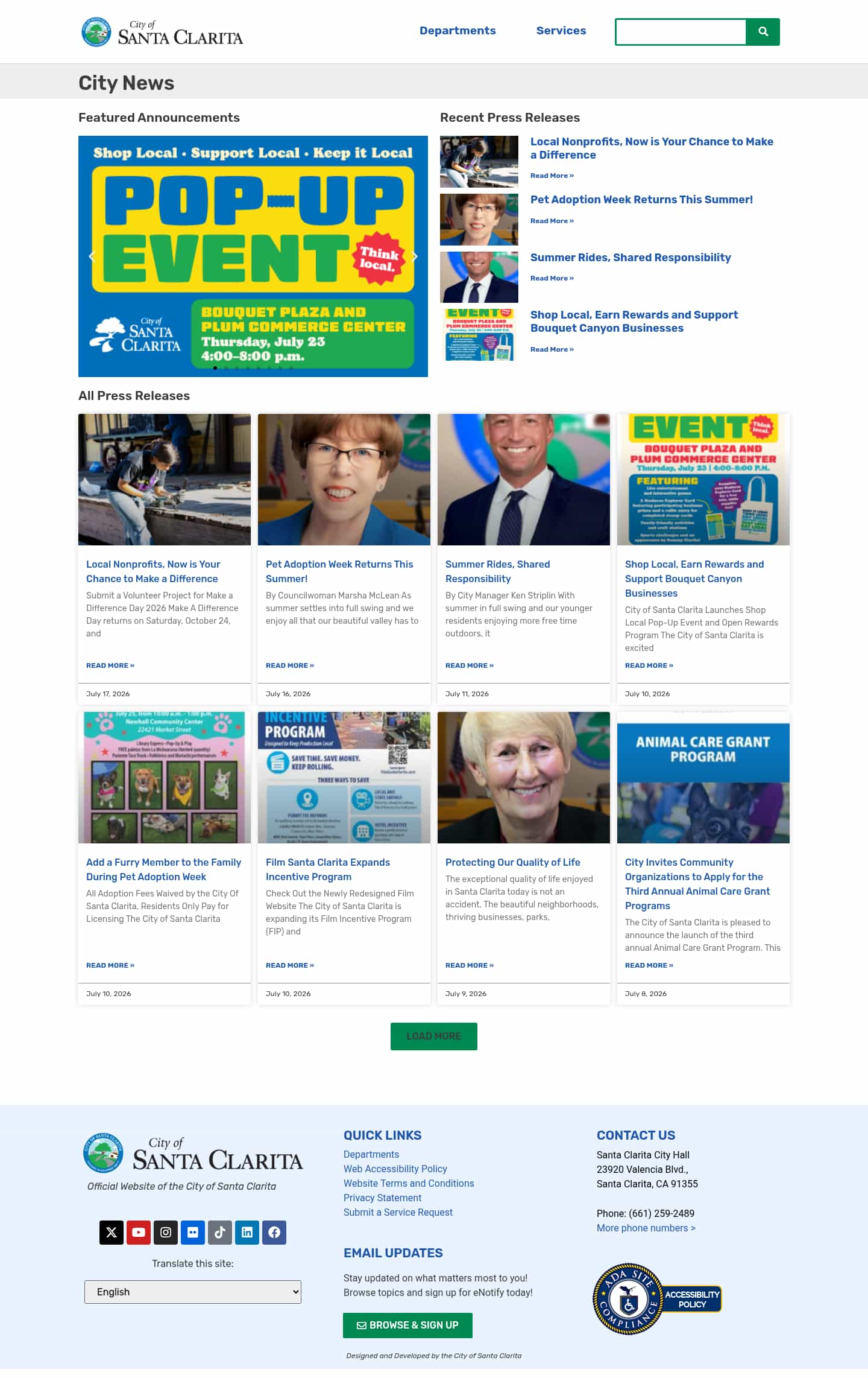 Latest website image capture
