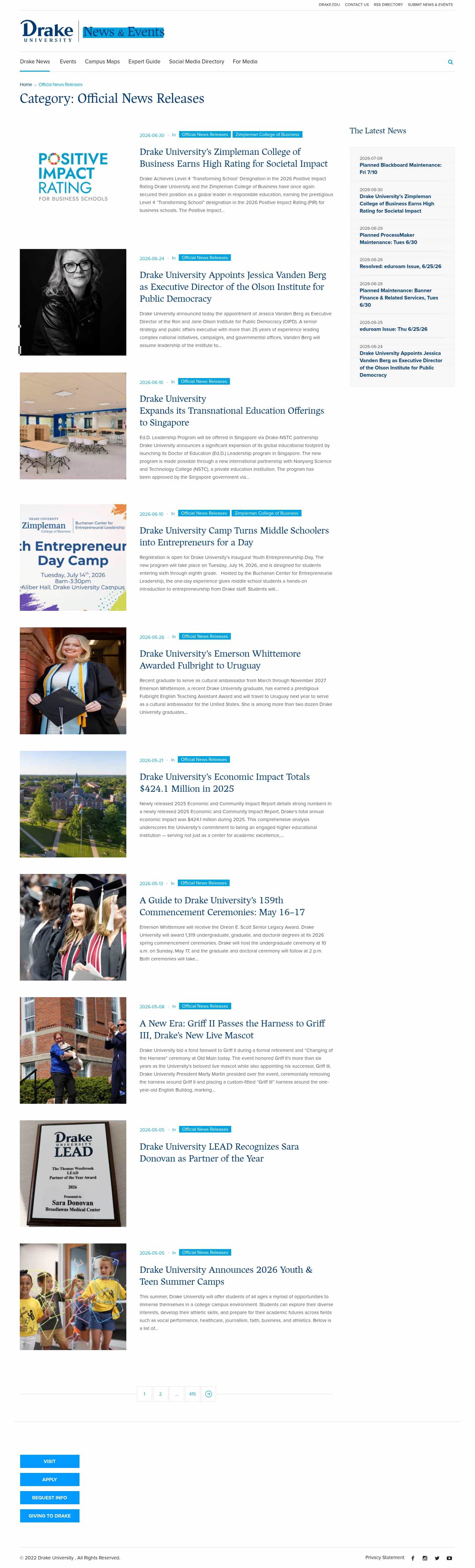 Latest website image capture
