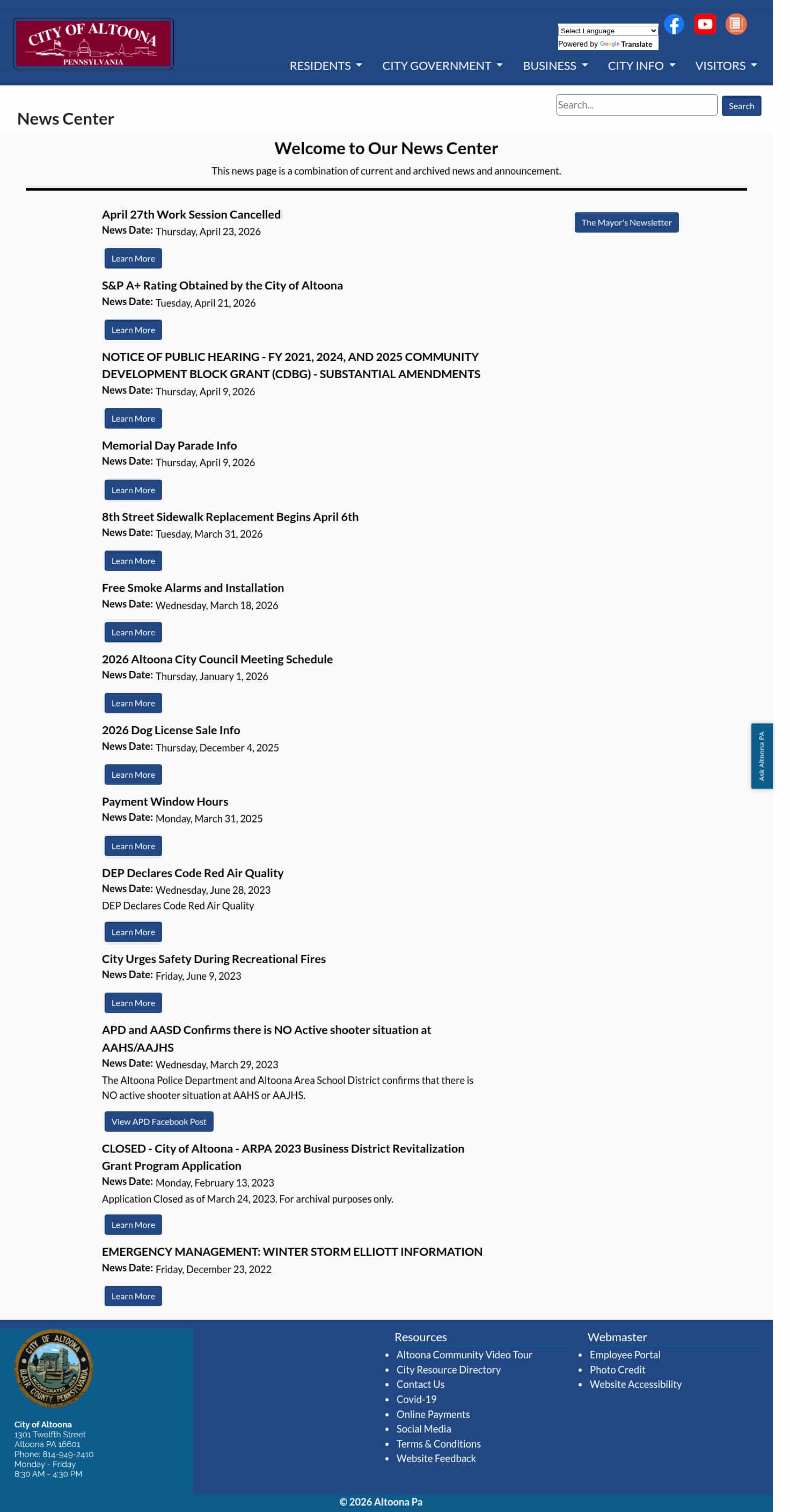 Latest website image capture