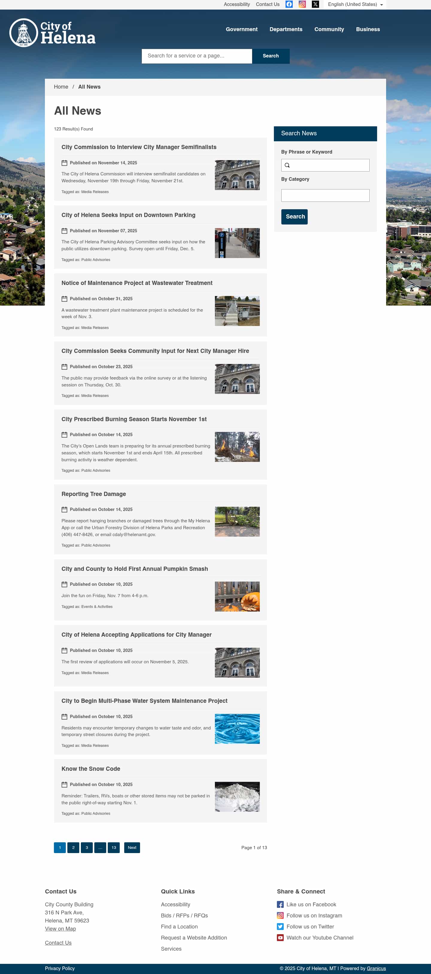 Latest website image capture