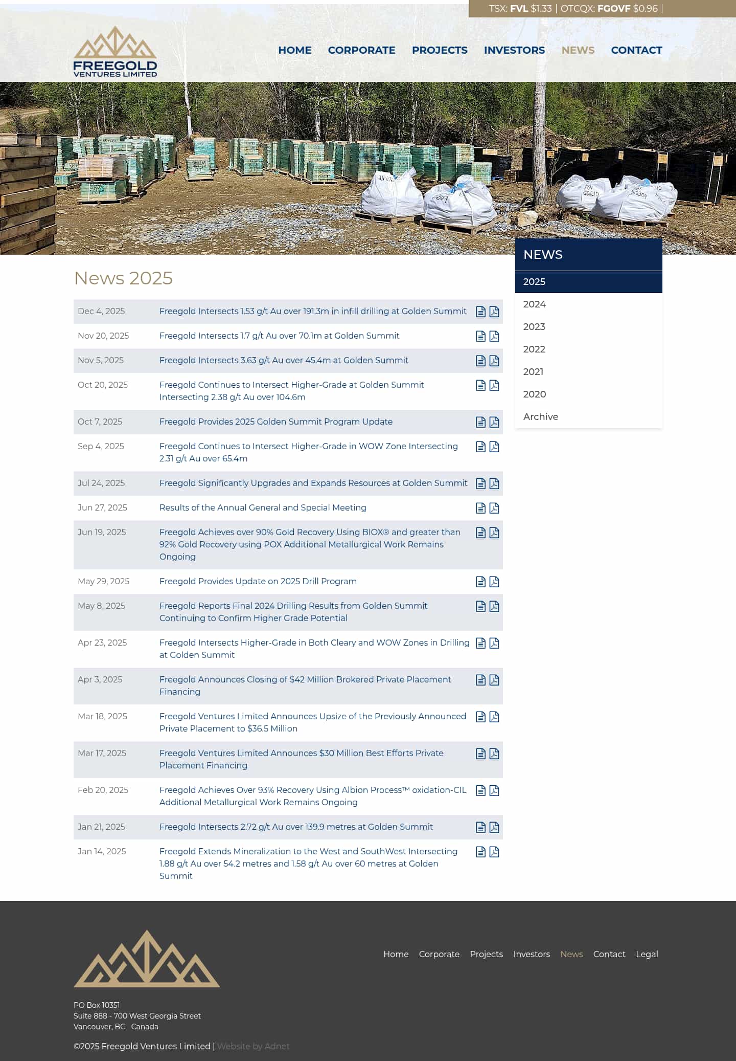 Latest website image capture