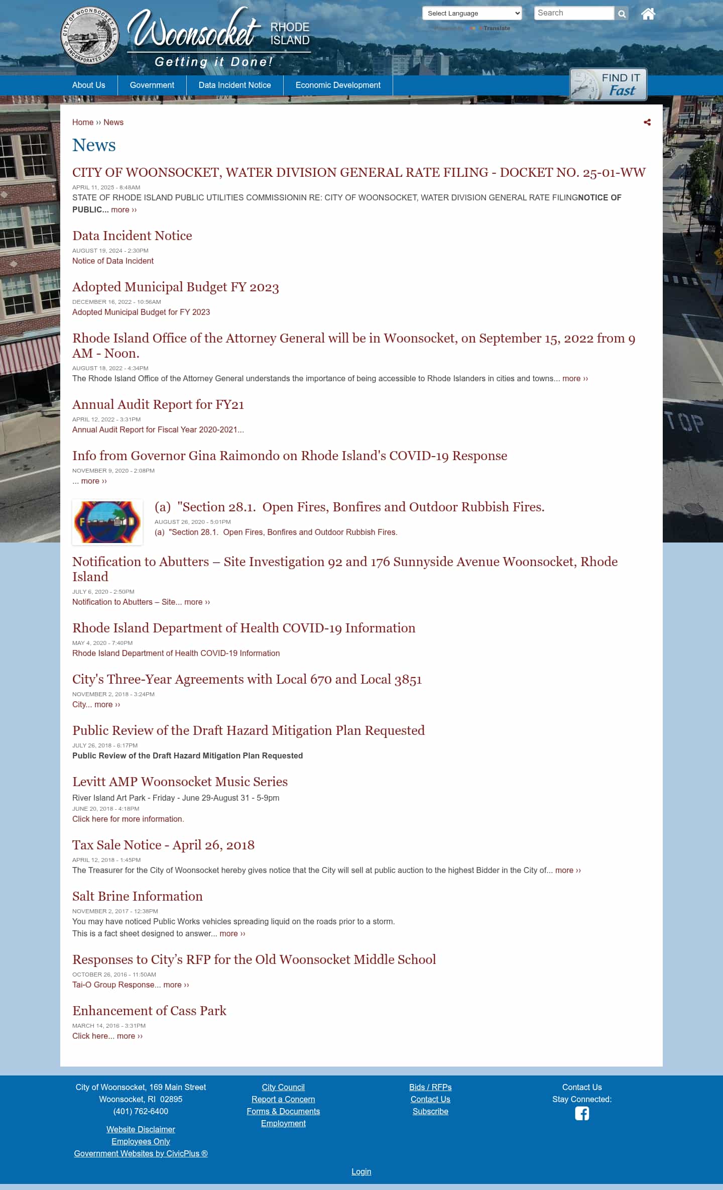 Latest website image capture