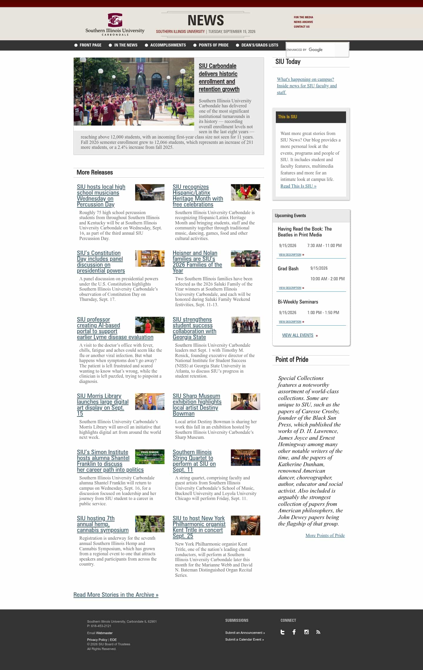 Latest website image capture