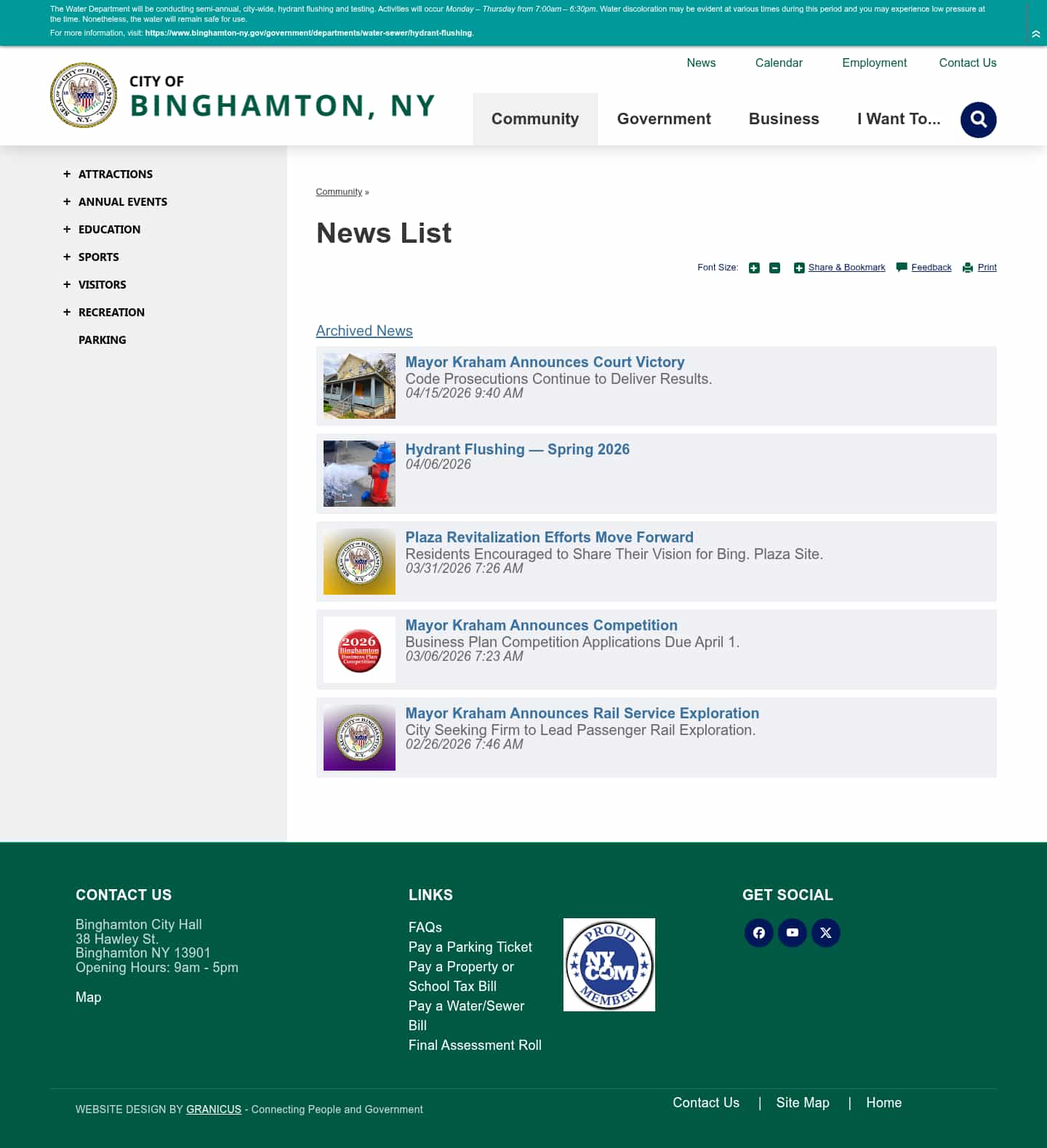 Latest website image capture