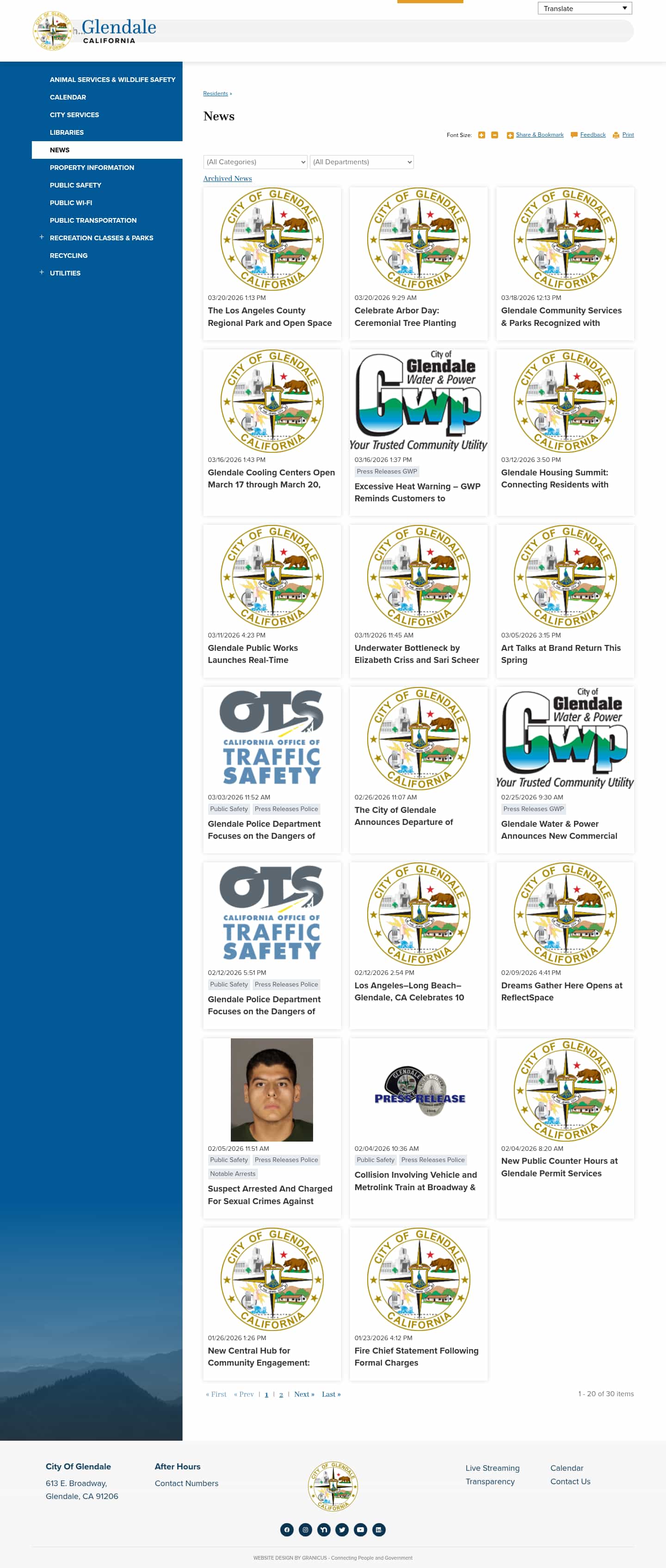 Latest website image capture