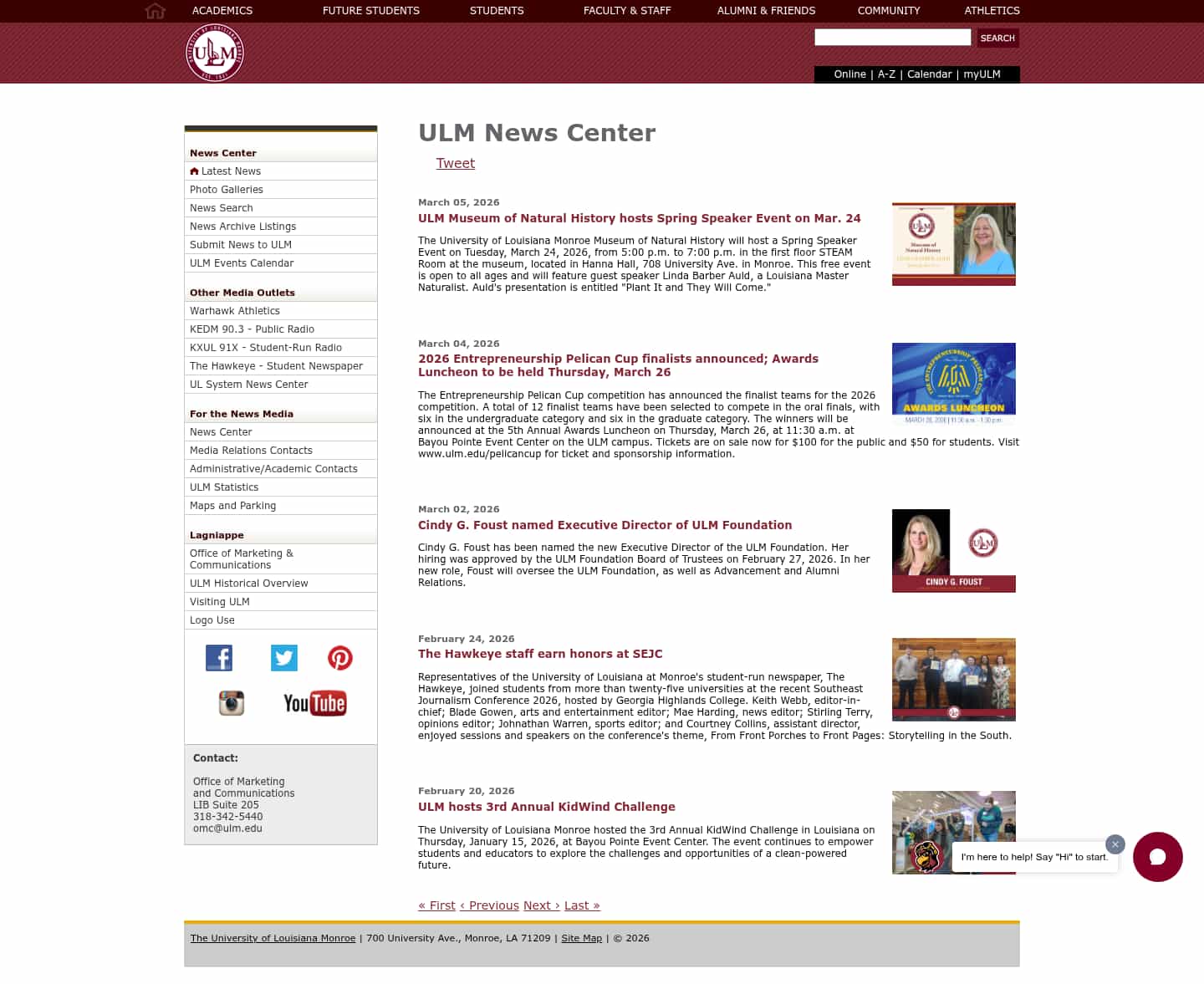 Latest website image capture