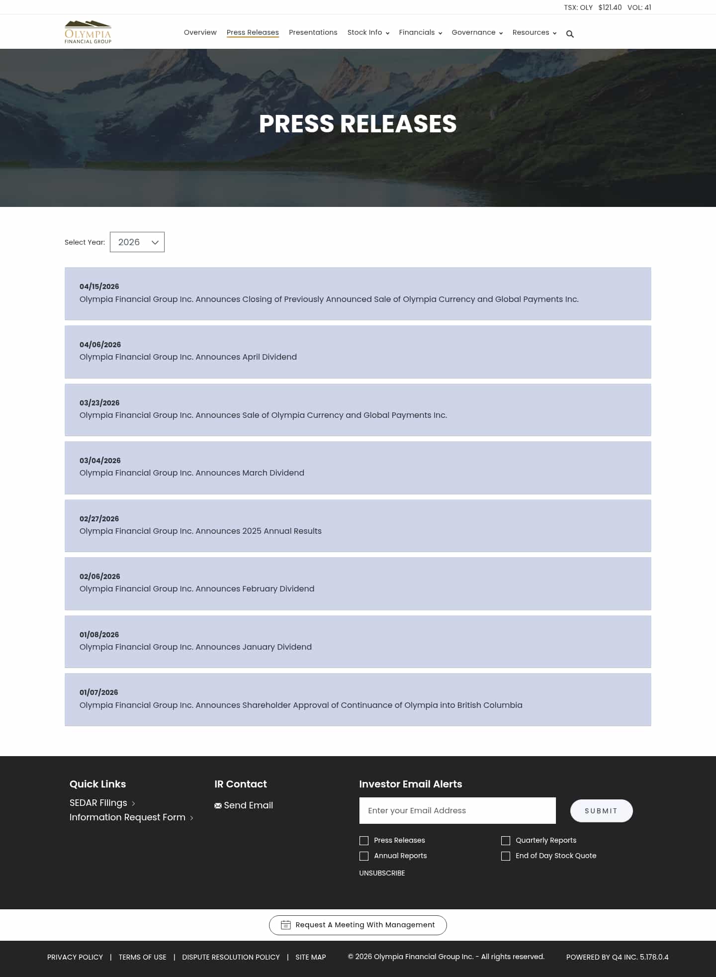 Latest website image capture