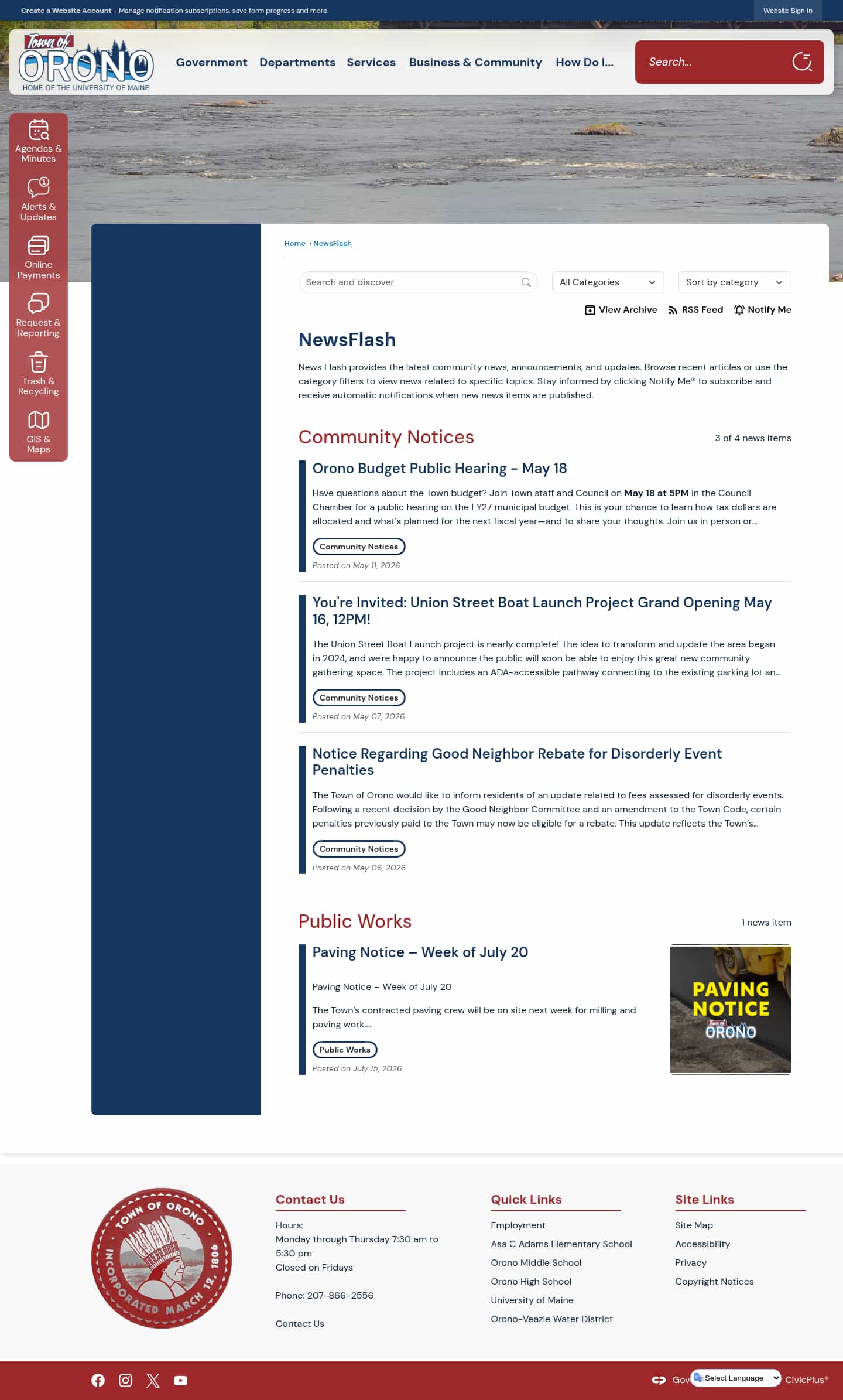 Latest website image capture