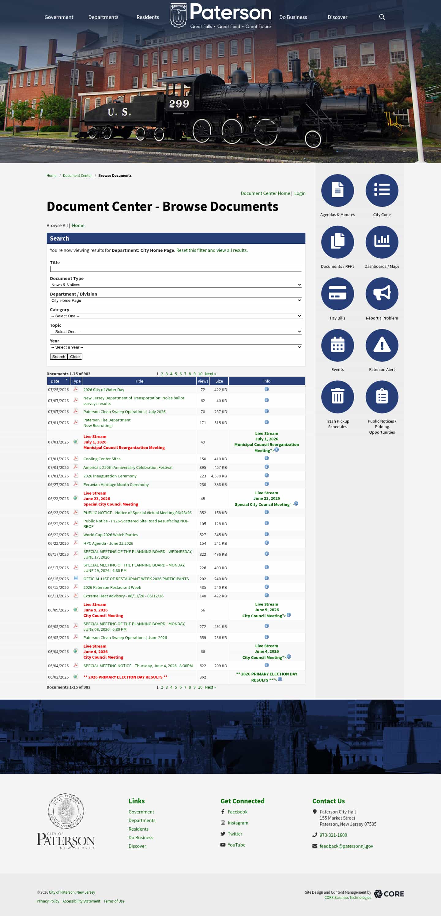 Latest website image capture