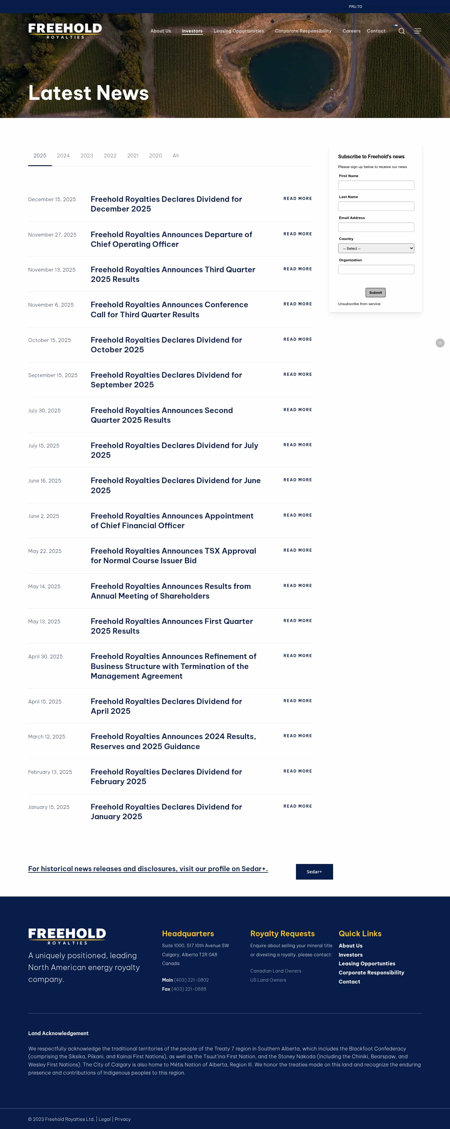 Latest website image capture