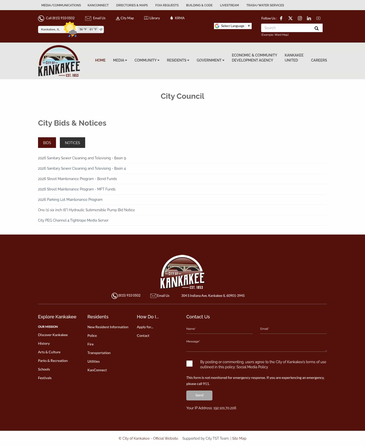 Latest website image capture